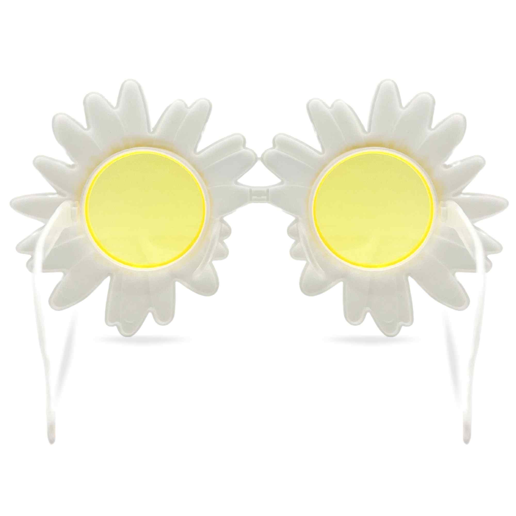Gafas de Sol fiesta diseño Girasol Blancas - imagen 3