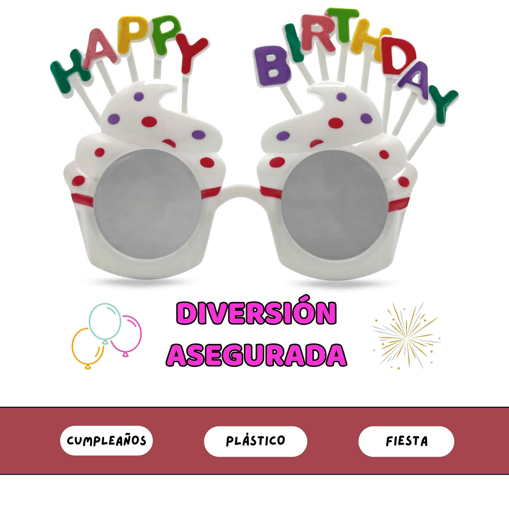 Gafas de Sol fiesta diseño Happy Birhday - imagen 5