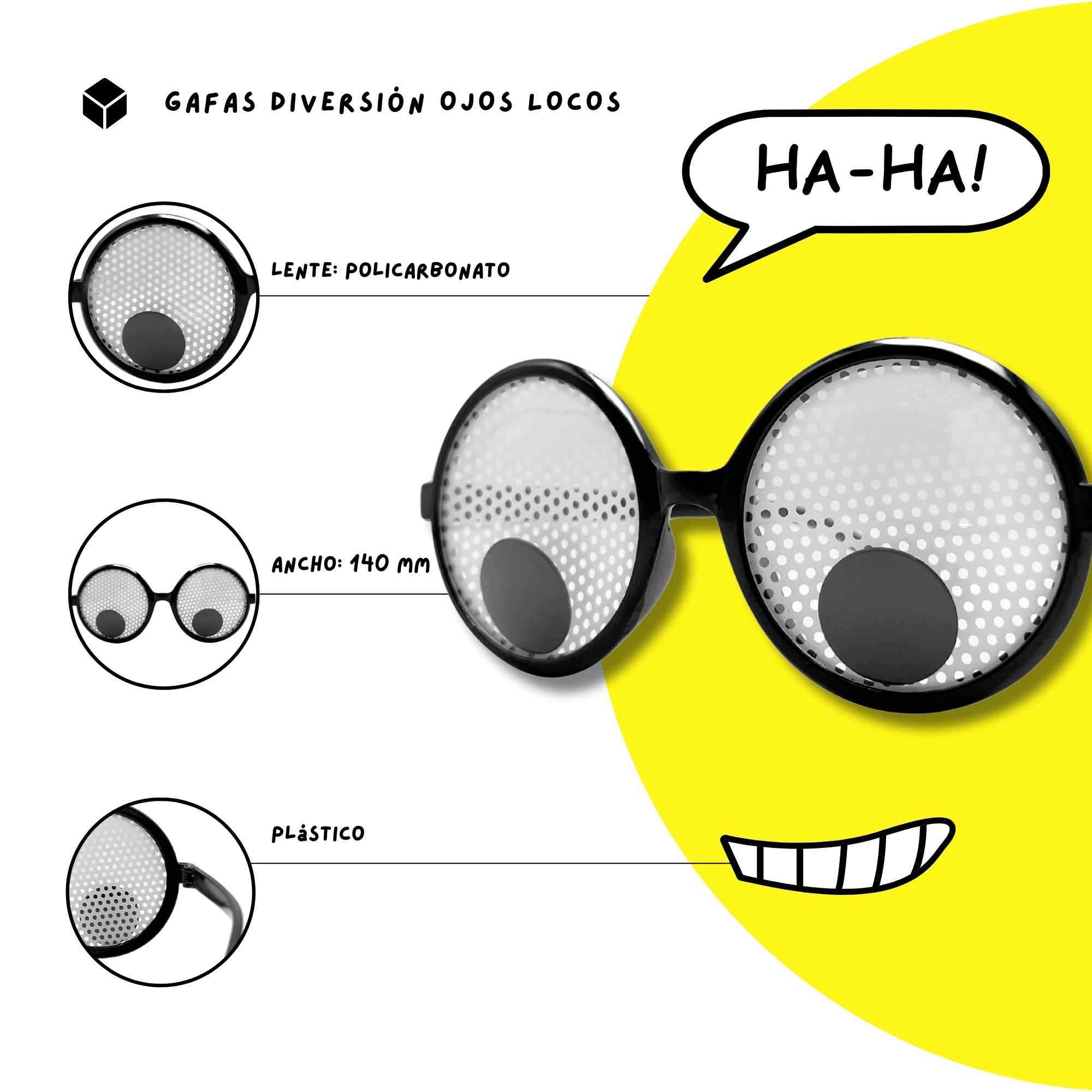 Gafas de Sol fiesta diseño ojos Locos - imagen 4