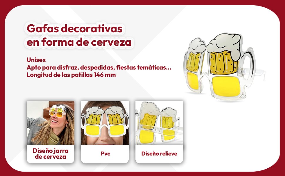 Banner - Gafas de Sol fiesta diseño cerveza