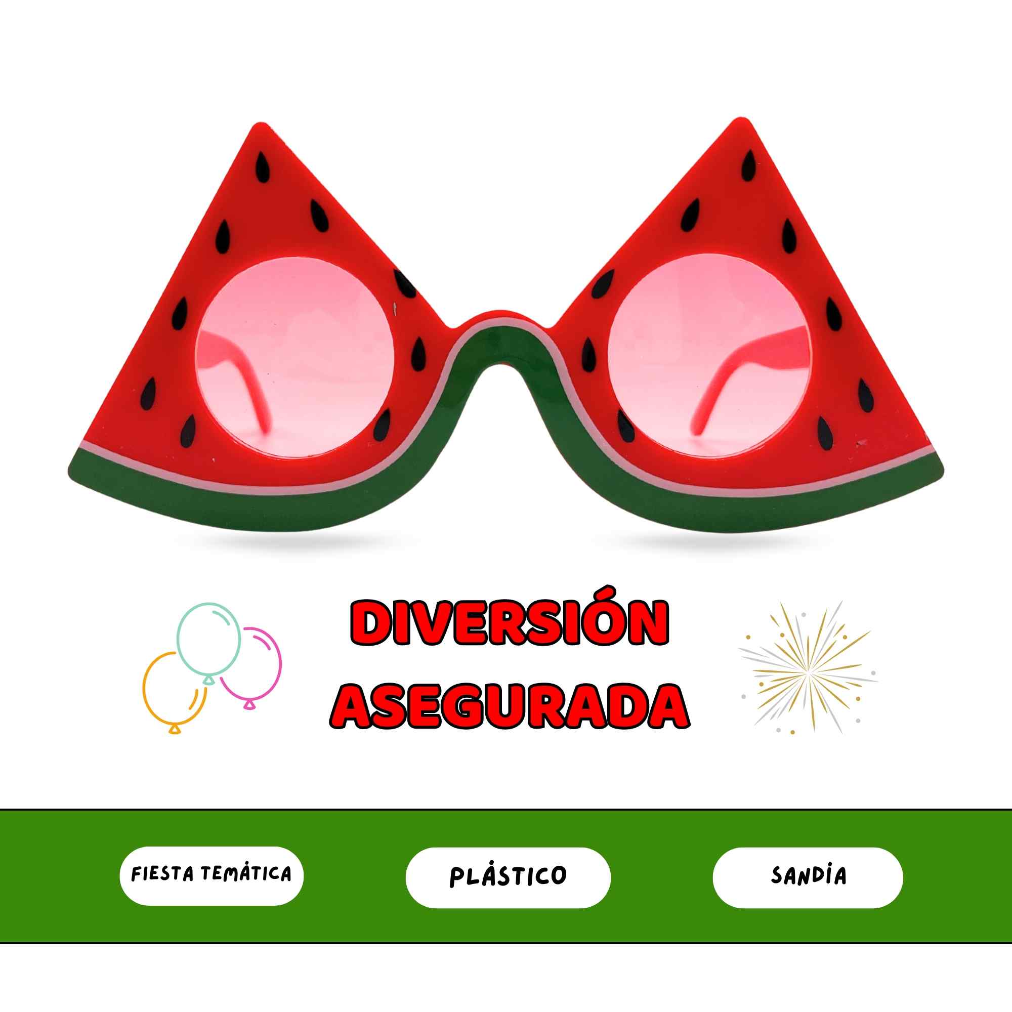Gafas de Sol fiesta diseño sandia - imagen 5