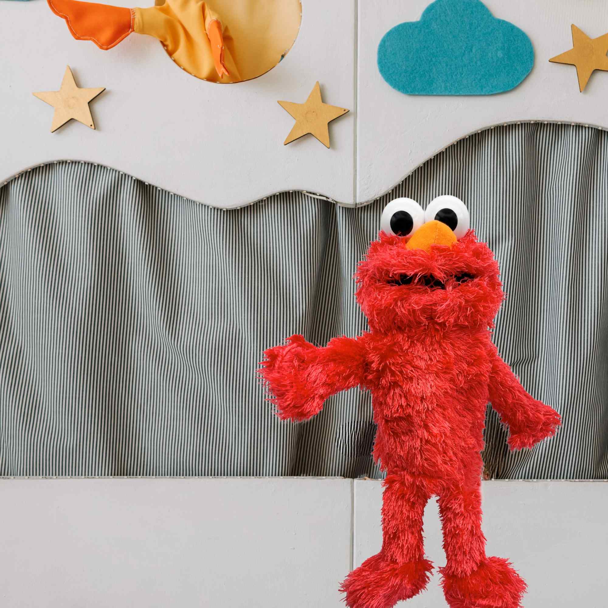 Marioneta de mano Elmo barrio sesamo - imagen 7