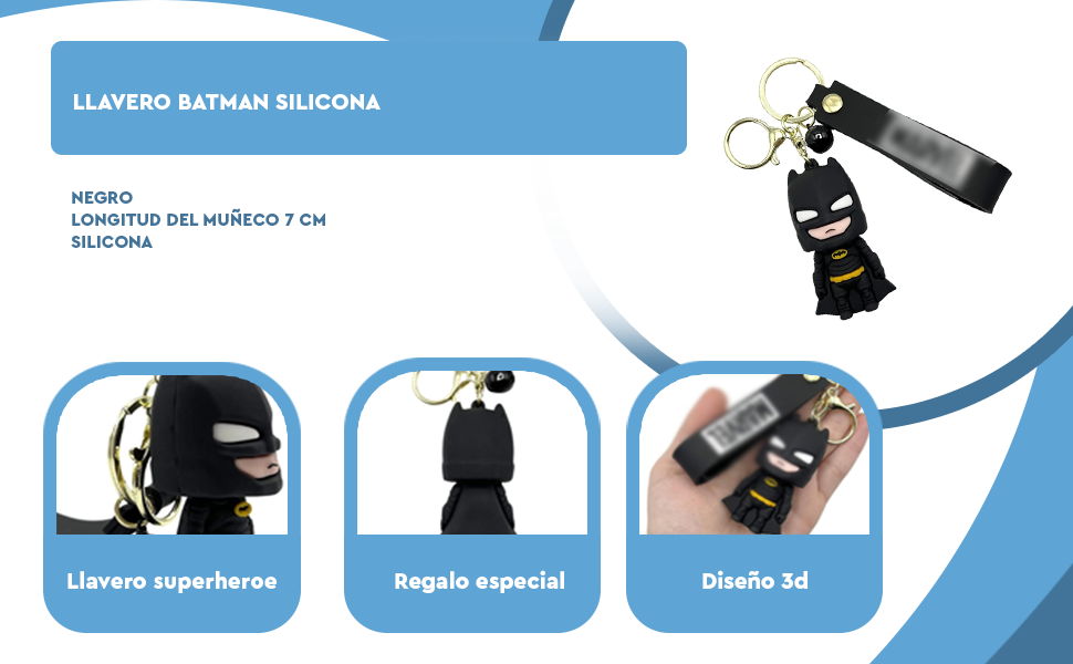 Banner - Llavero Batman silicona Compatible con marvel