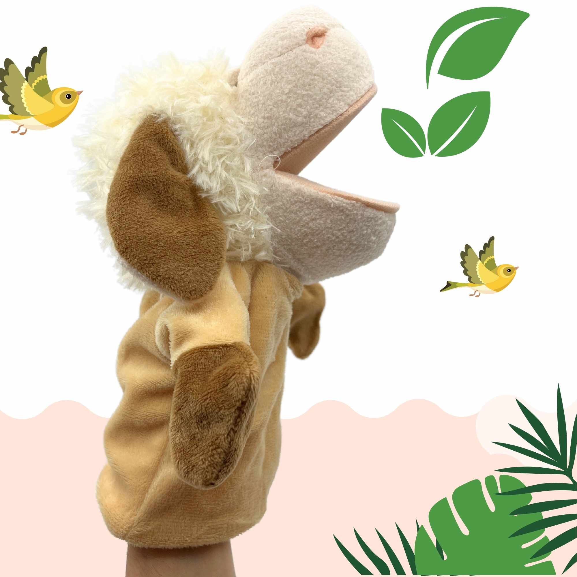 Marioneta Mano Peluche De cabra - imagen 2