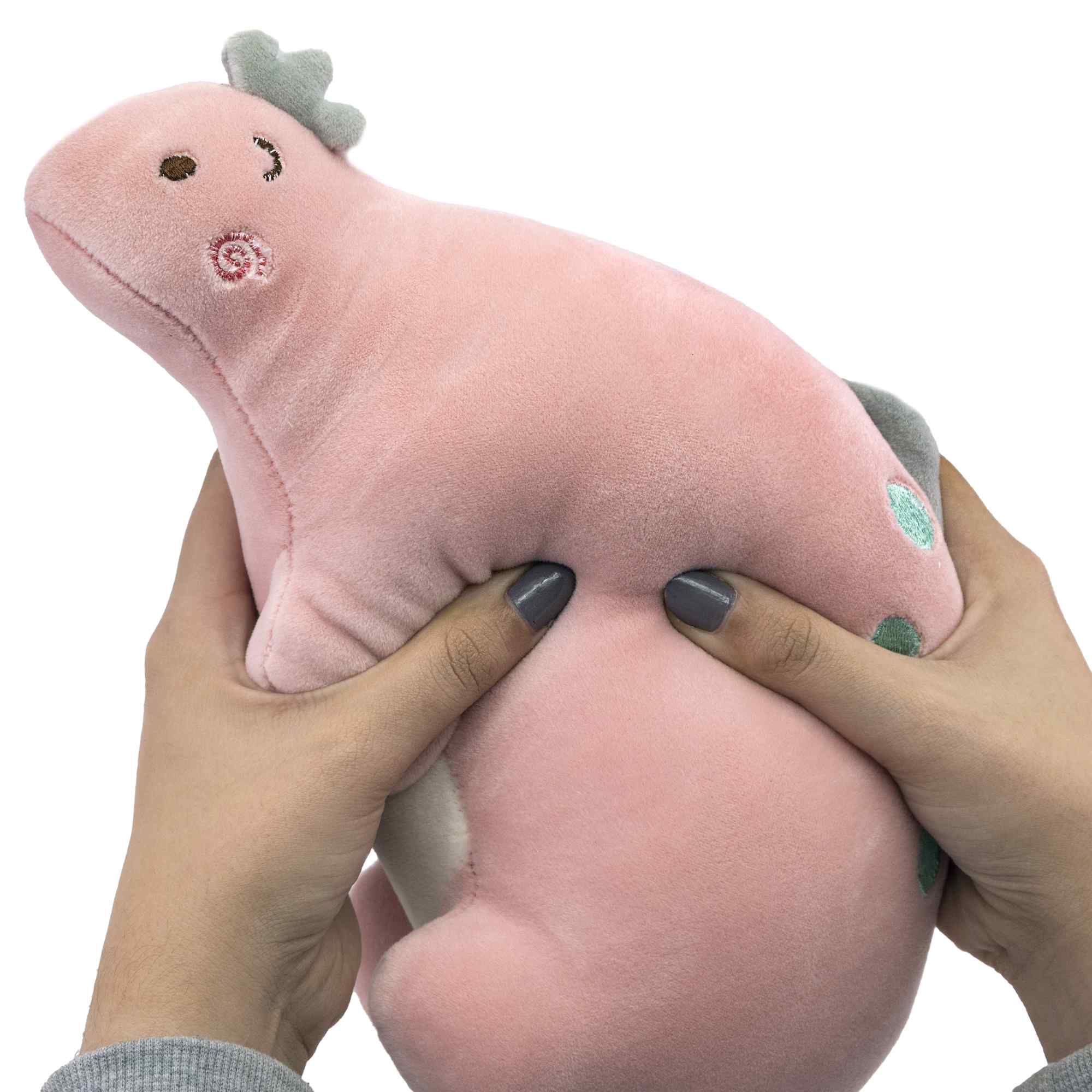 Peluche Dinosaurio Stegosaurus rosa - imagen 5