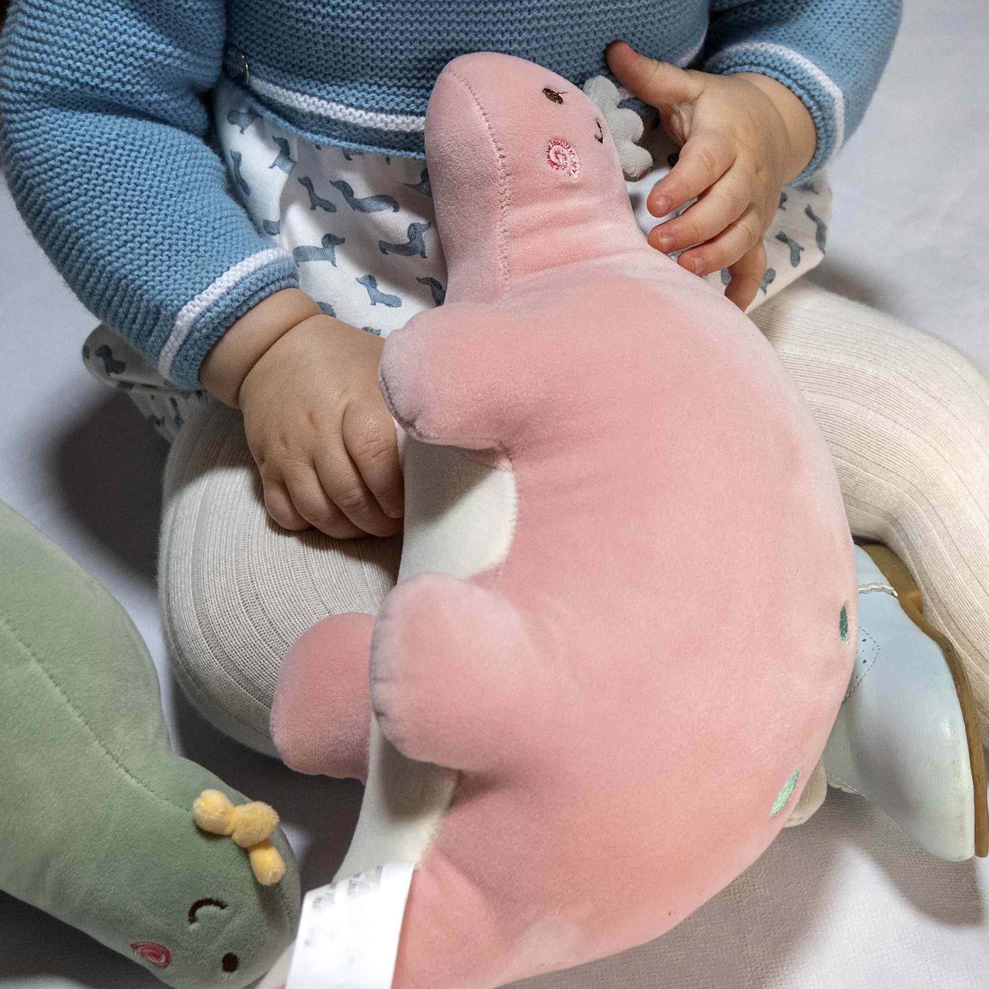 Peluche Dinosaurio Stegosaurus rosa - imagen 7