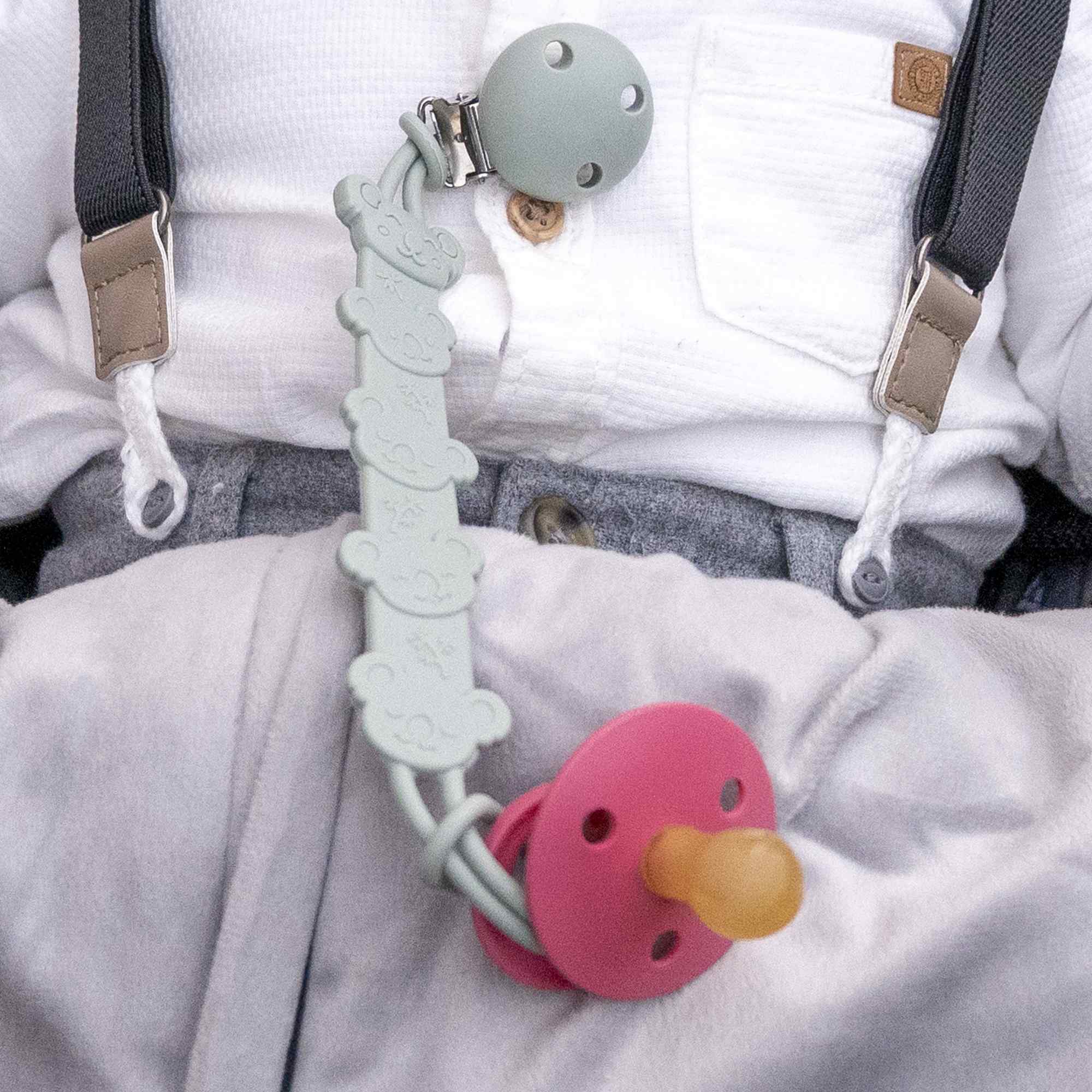Chupete de látex para bebe Rosa - imagen 3