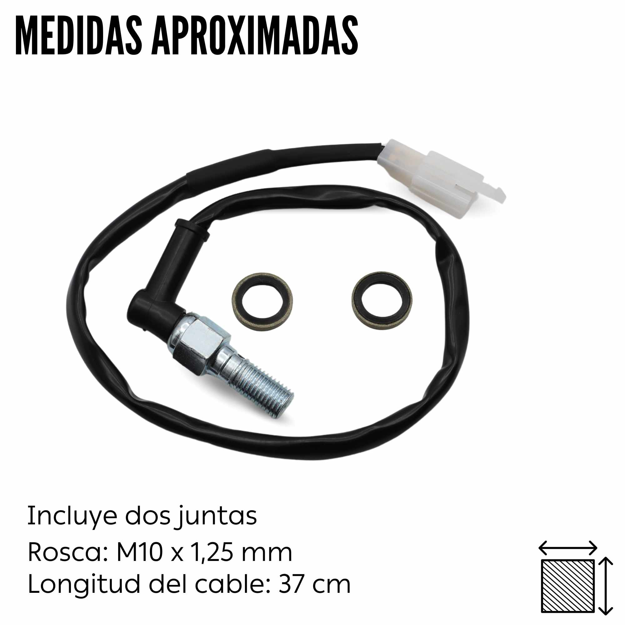 Interruptor de freno hidraulico universal para moto M10x1.25mm - imagen 5