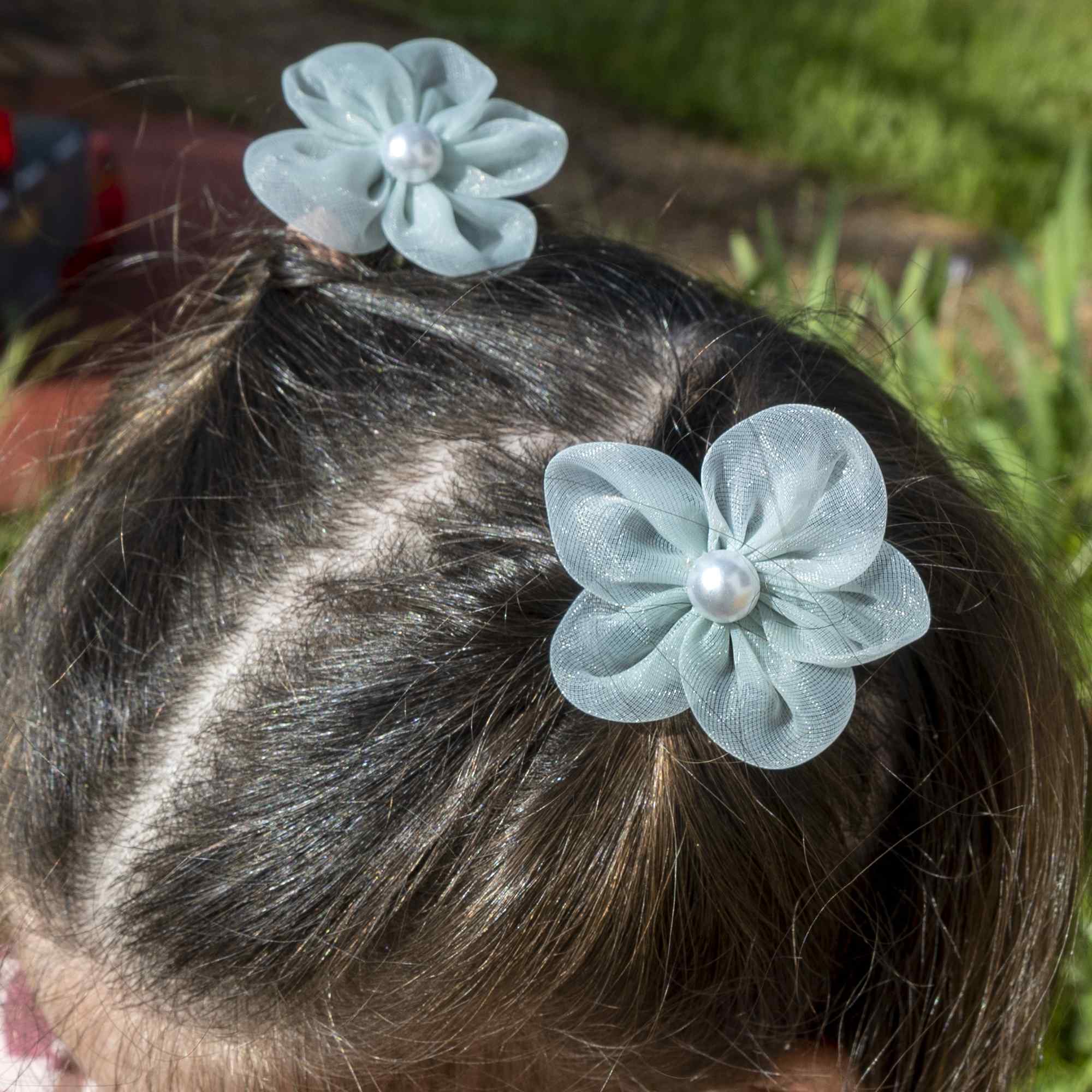 Lazos para el pelo 10 uds verde - imagen 3