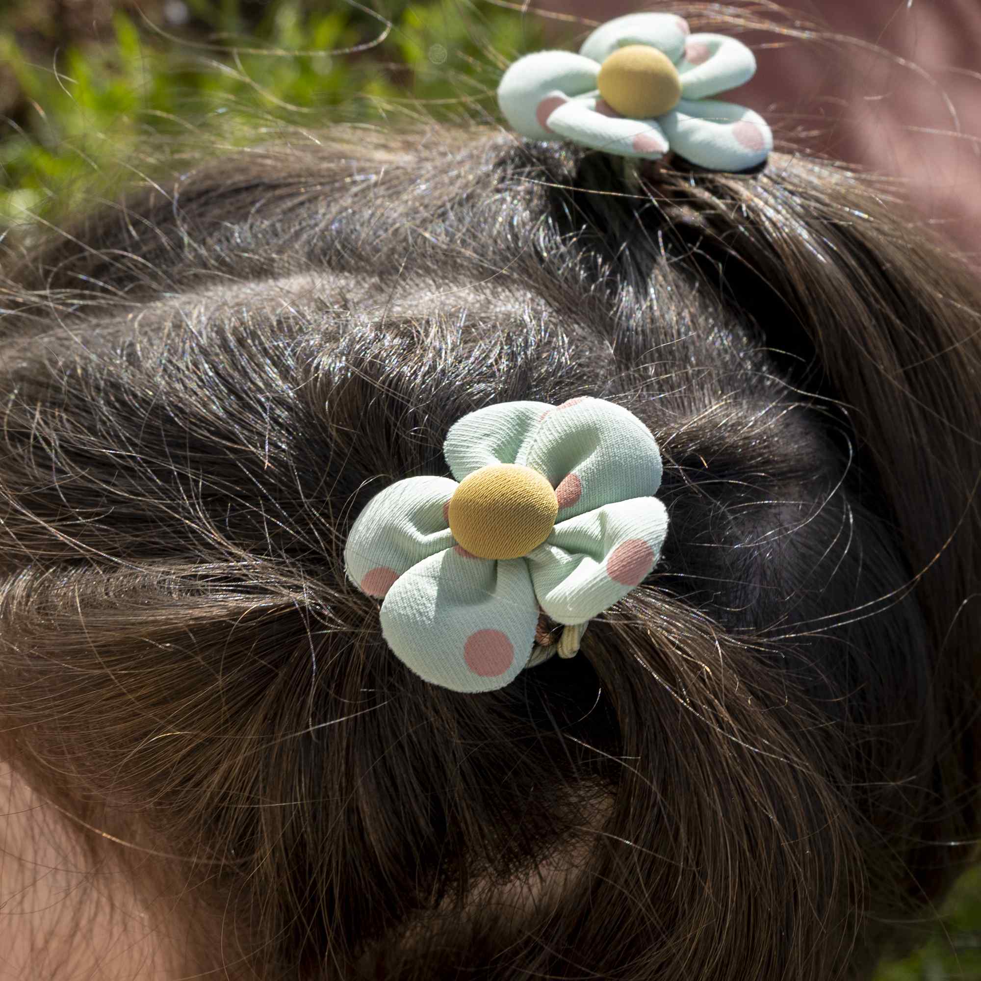 Lazos para el pelo 10 uds verde - imagen 5