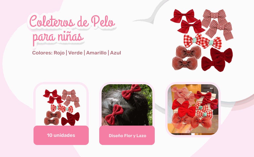 Banner - Lazos para el pelo 10 uds verde