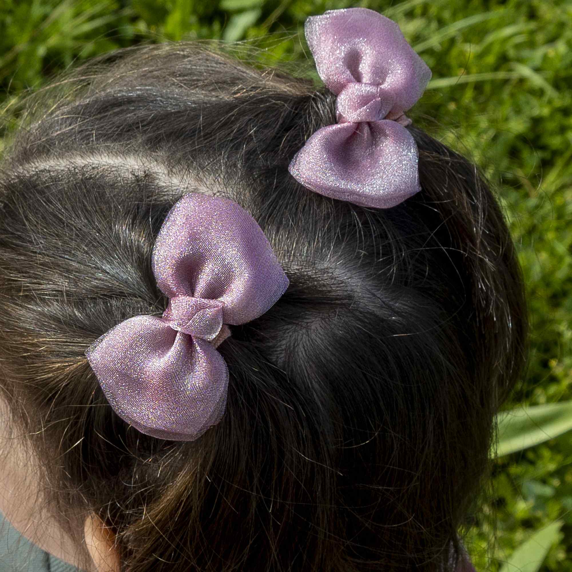 Lazos para el pelo 10 uds rosa - imagen 6