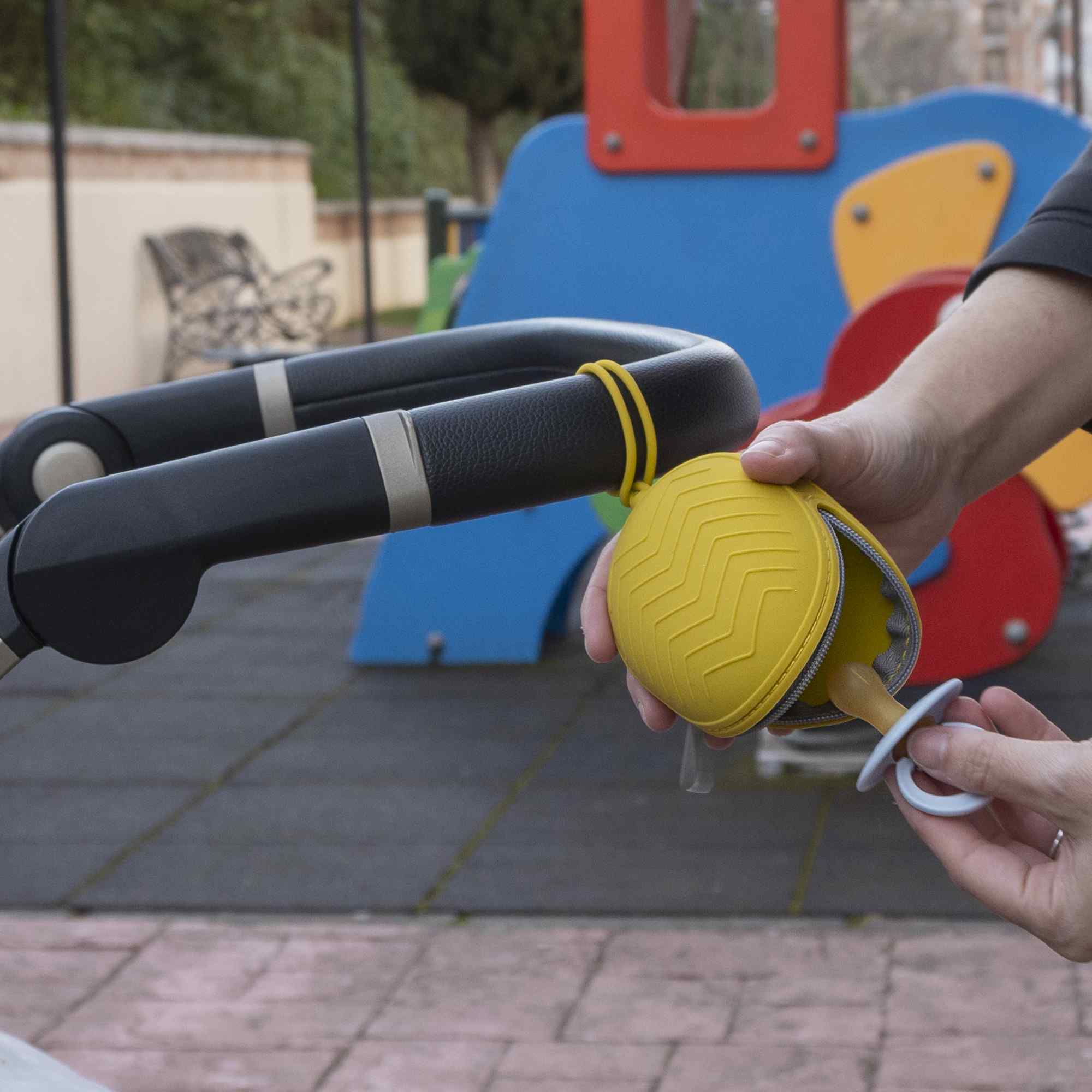 Portachupetes con cremallera para Bébés Amarillo - imagen 6