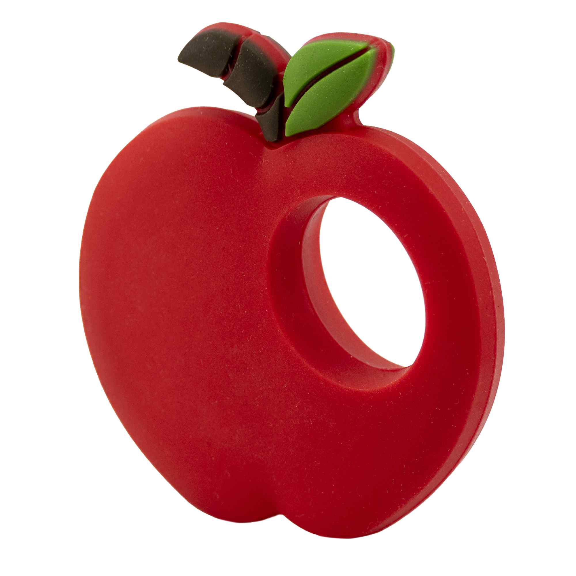 Mordedor de silicona con forma de manzana