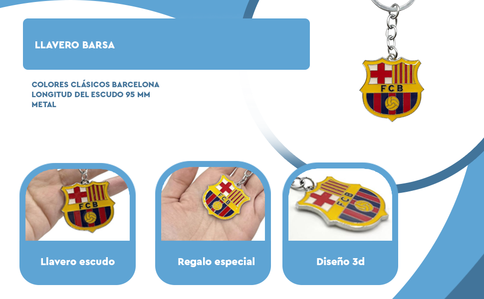 Banner - Llavero metálico FC Barcelona color