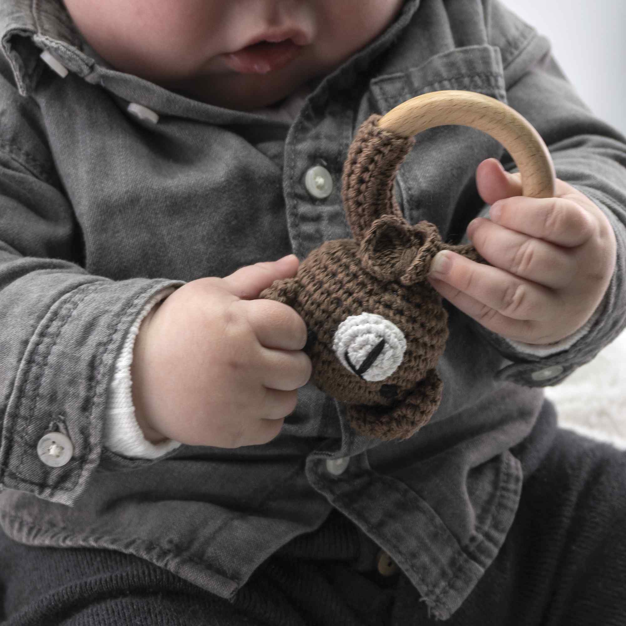 Sonajero para bebe diseño oso - imagen 4