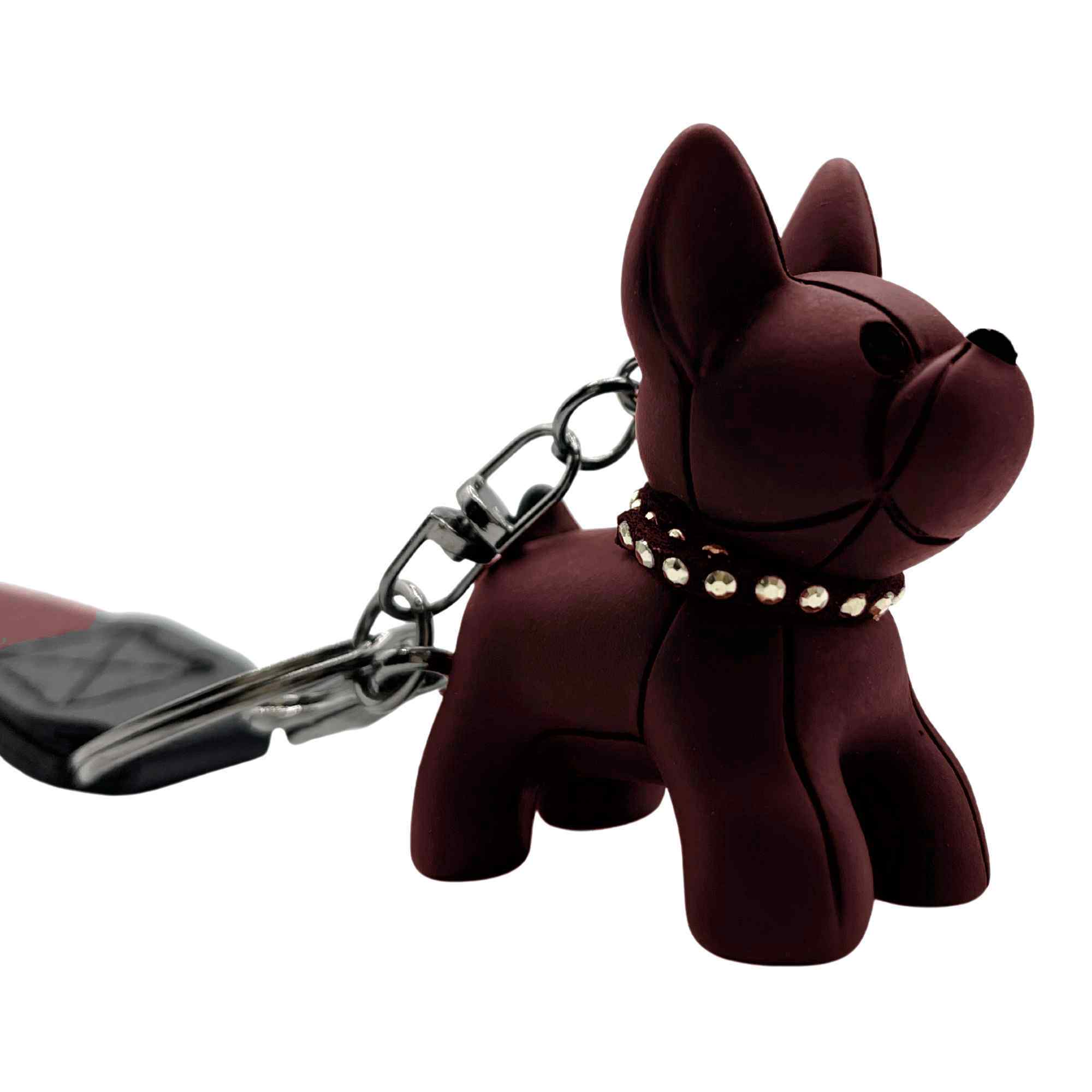 Llavero perro Bulldog francés rojo - imagen 2