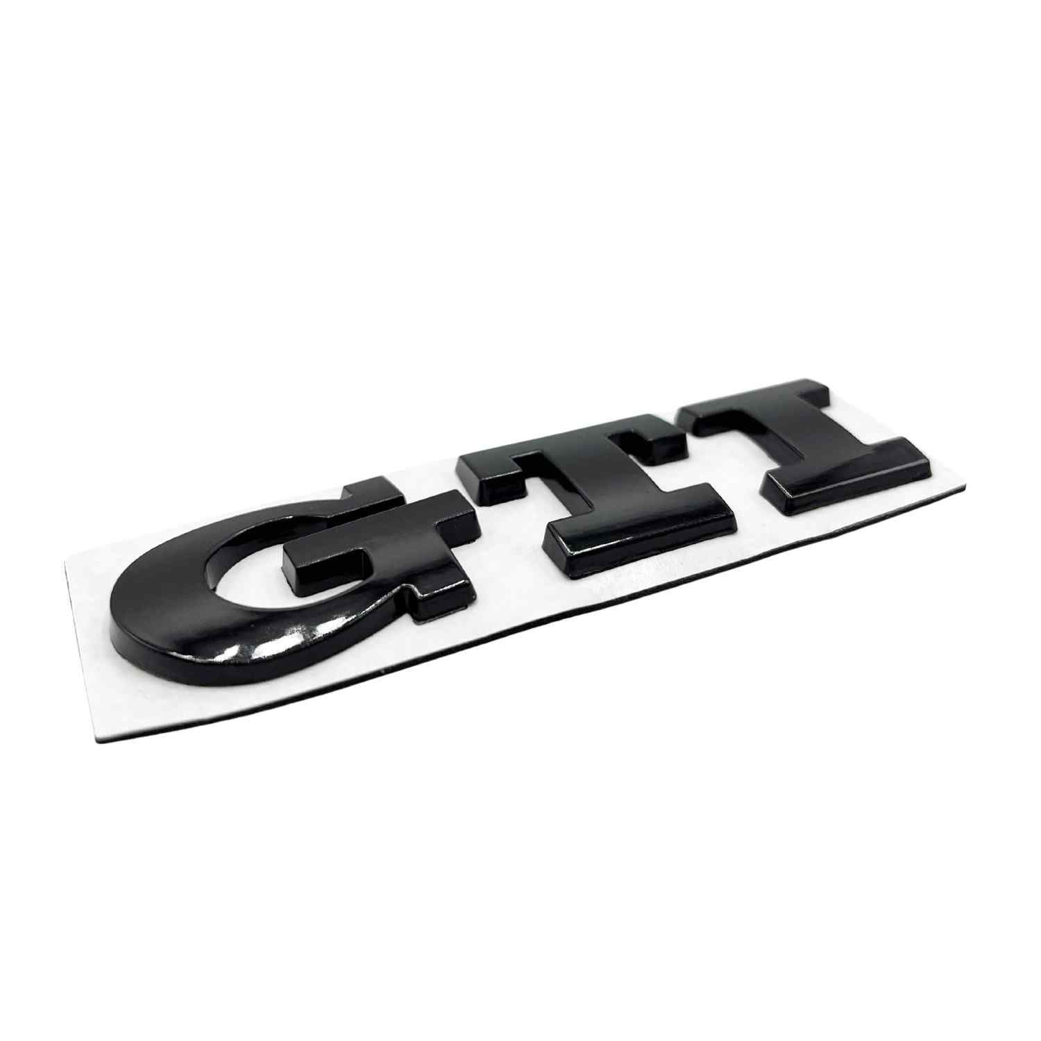 Emblema adhesivo GTI compatible con VW Negro brillo - imagen 3