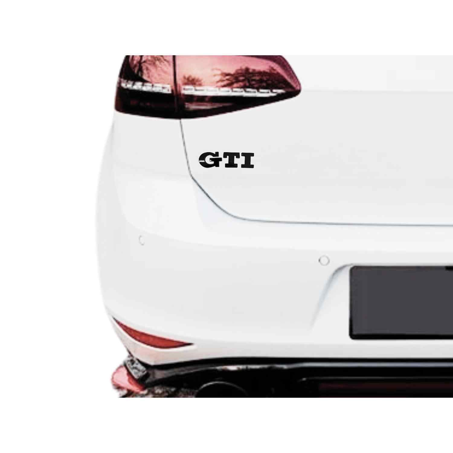 Emblema adhesivo GTI compatible con VW Negro brillo - imagen 5