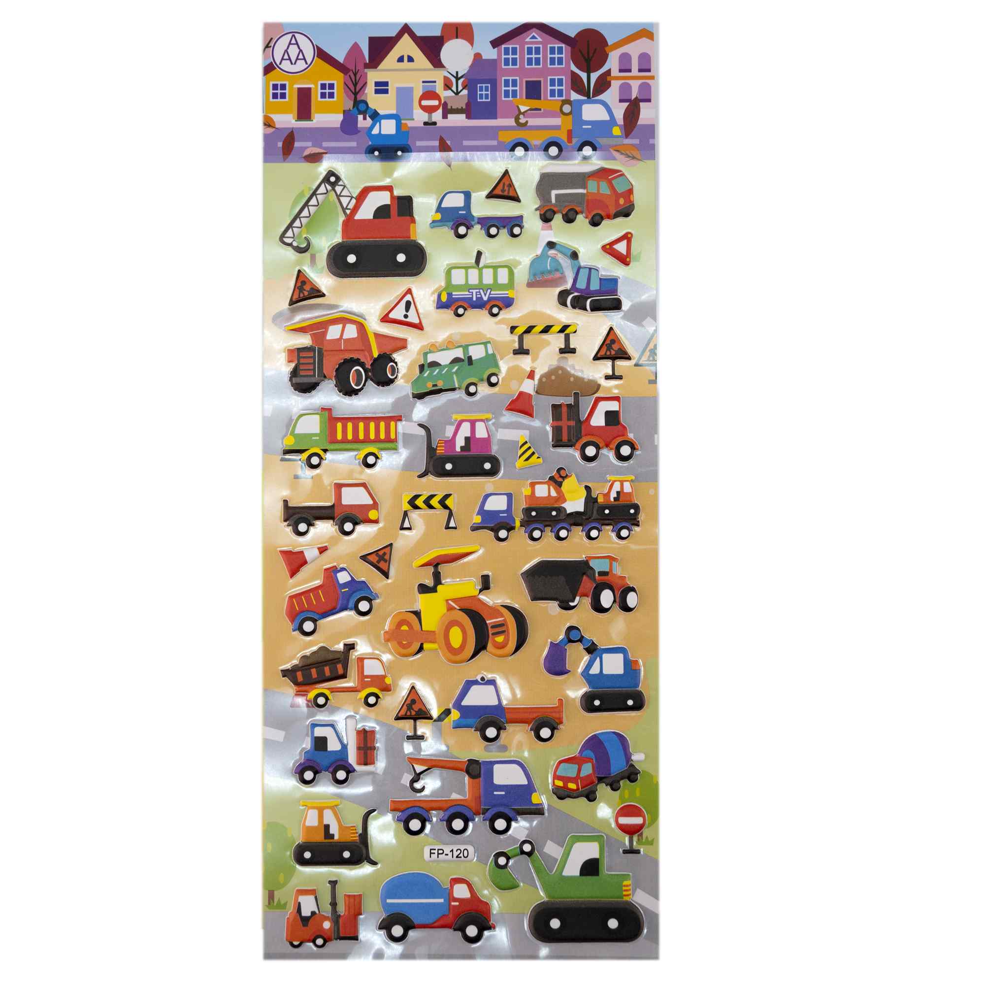 Pegatinas para Niños stickers pegatinas infantiles 3D de vehiculos tipo 3 - imagen 6