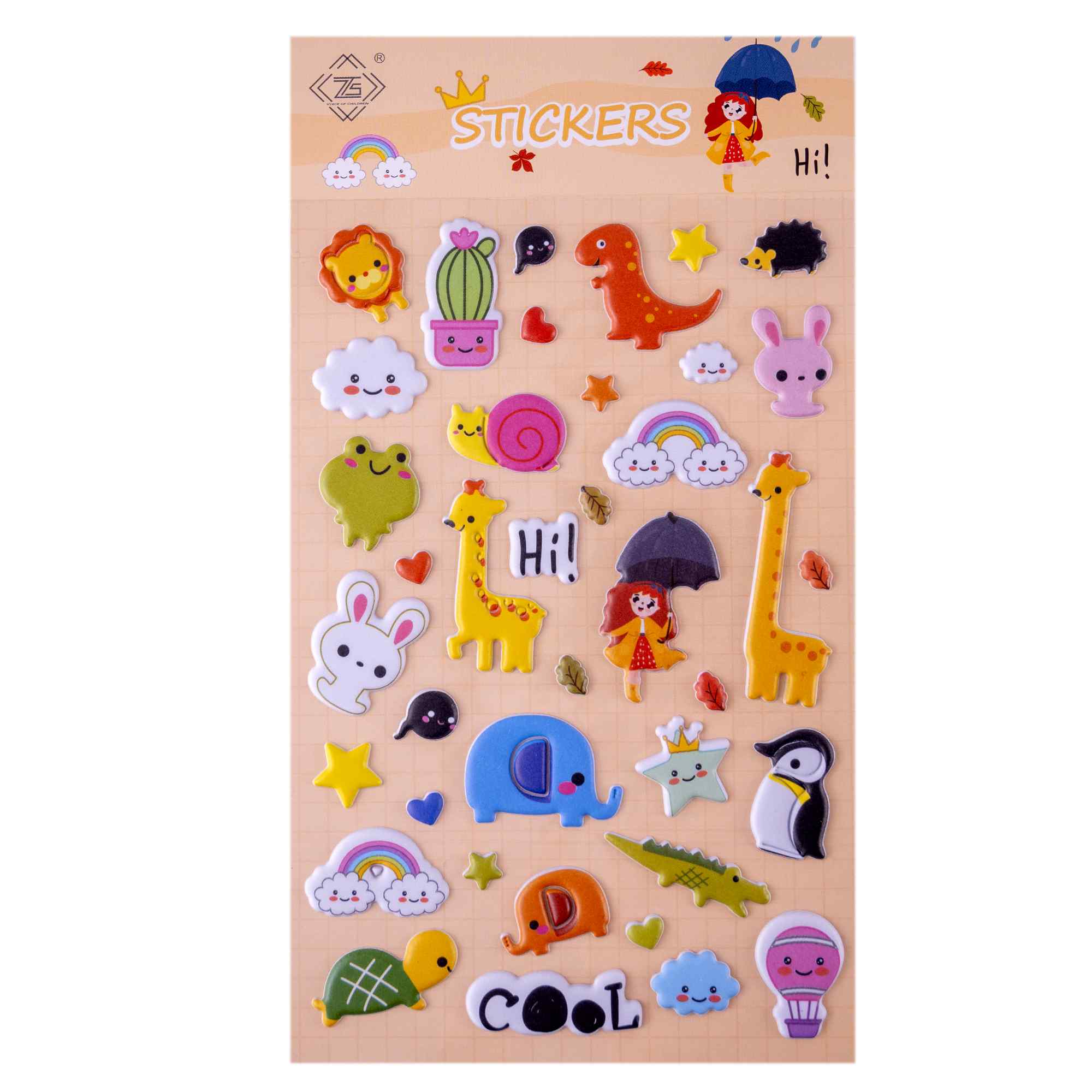 Pegatinas para Niños stickers pegatinas infantiles 3D de animales tipo 3 - imagen 2