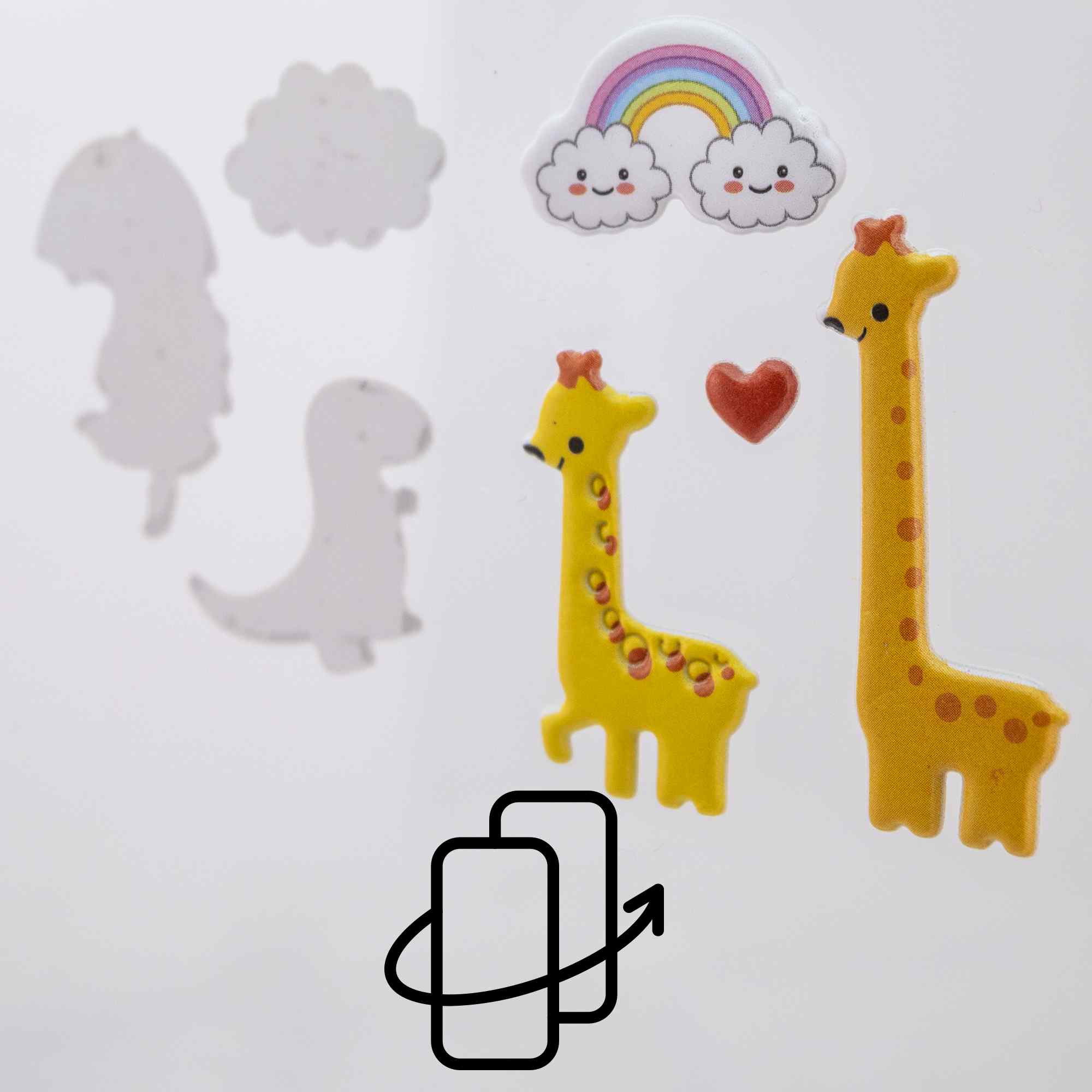 Pegatinas para Niños stickers pegatinas infantiles 3D de animales tipo 3 - imagen 4