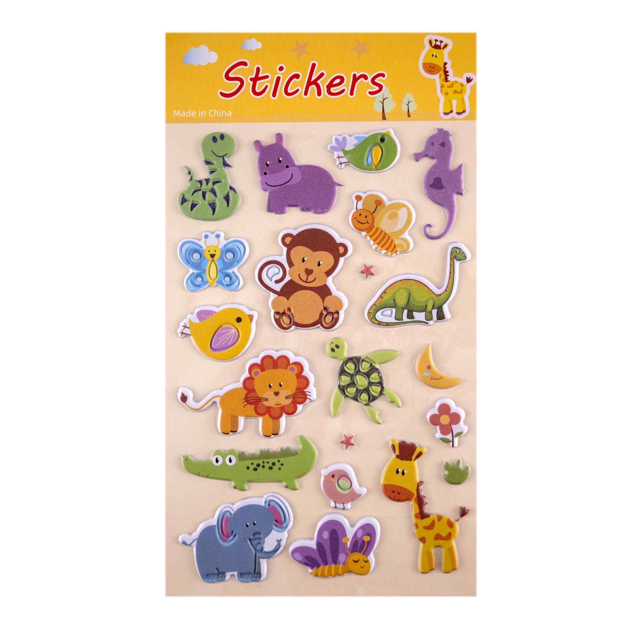 Pegatinas para Niños stickers pegatinas infantiles 3D de animales tipo 2 - imagen 2