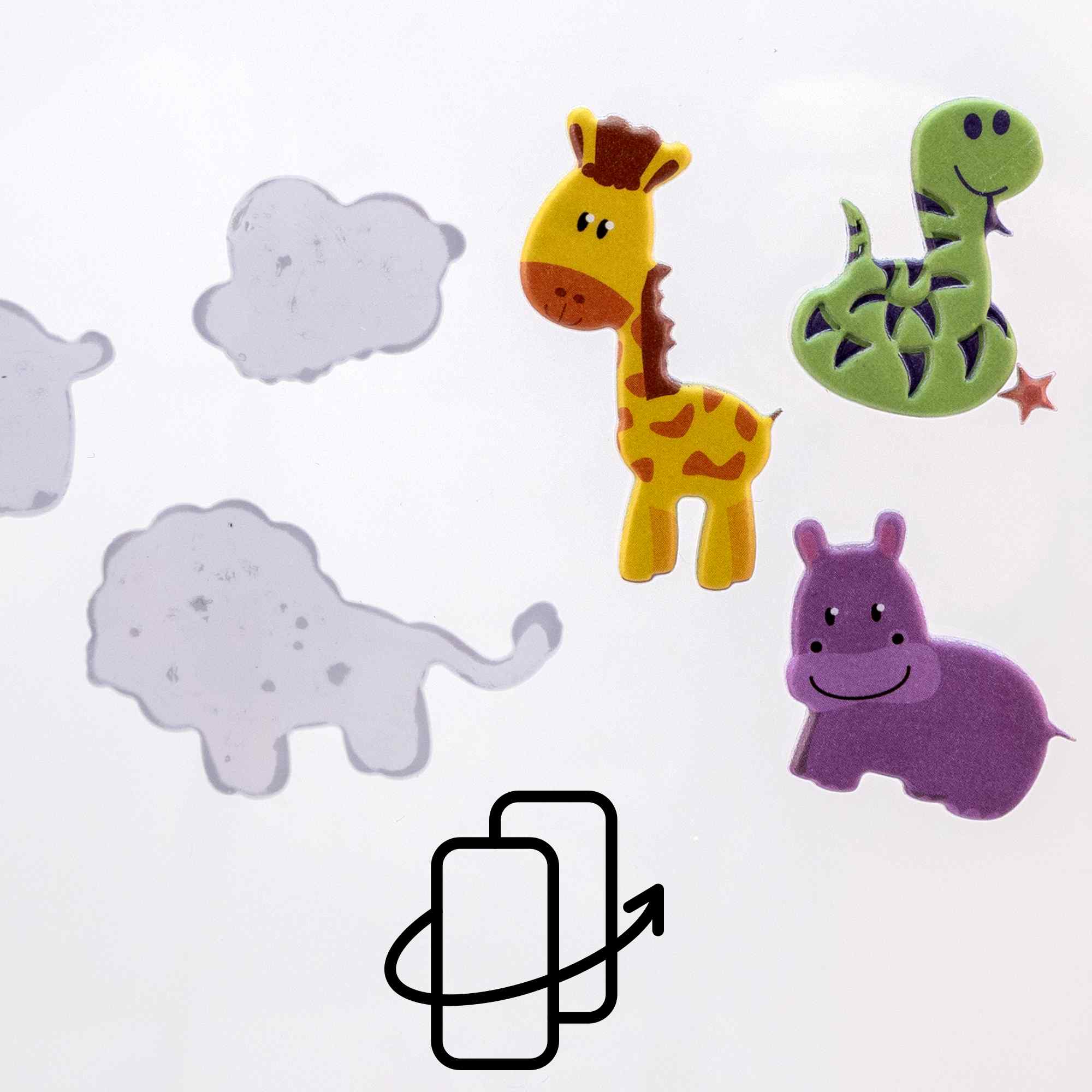 Pegatinas para Niños stickers pegatinas infantiles 3D de animales tipo 2 - imagen 4