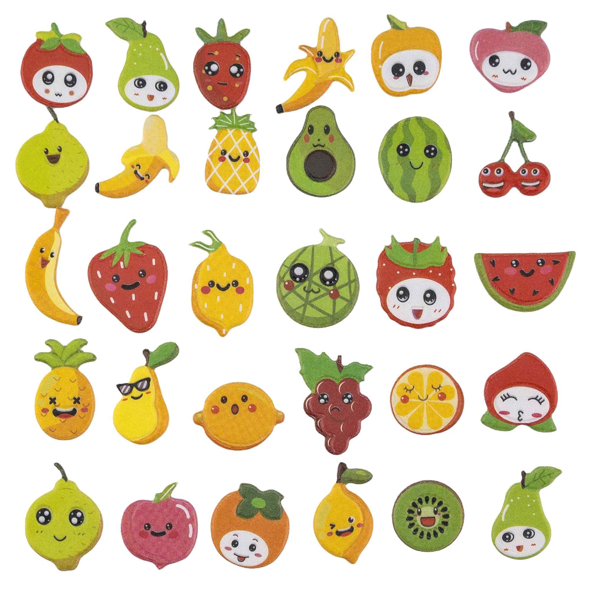 Pegatinas para Niños stickers pegatinas infantiles 3D de fruta tipo 1 - imagen 1