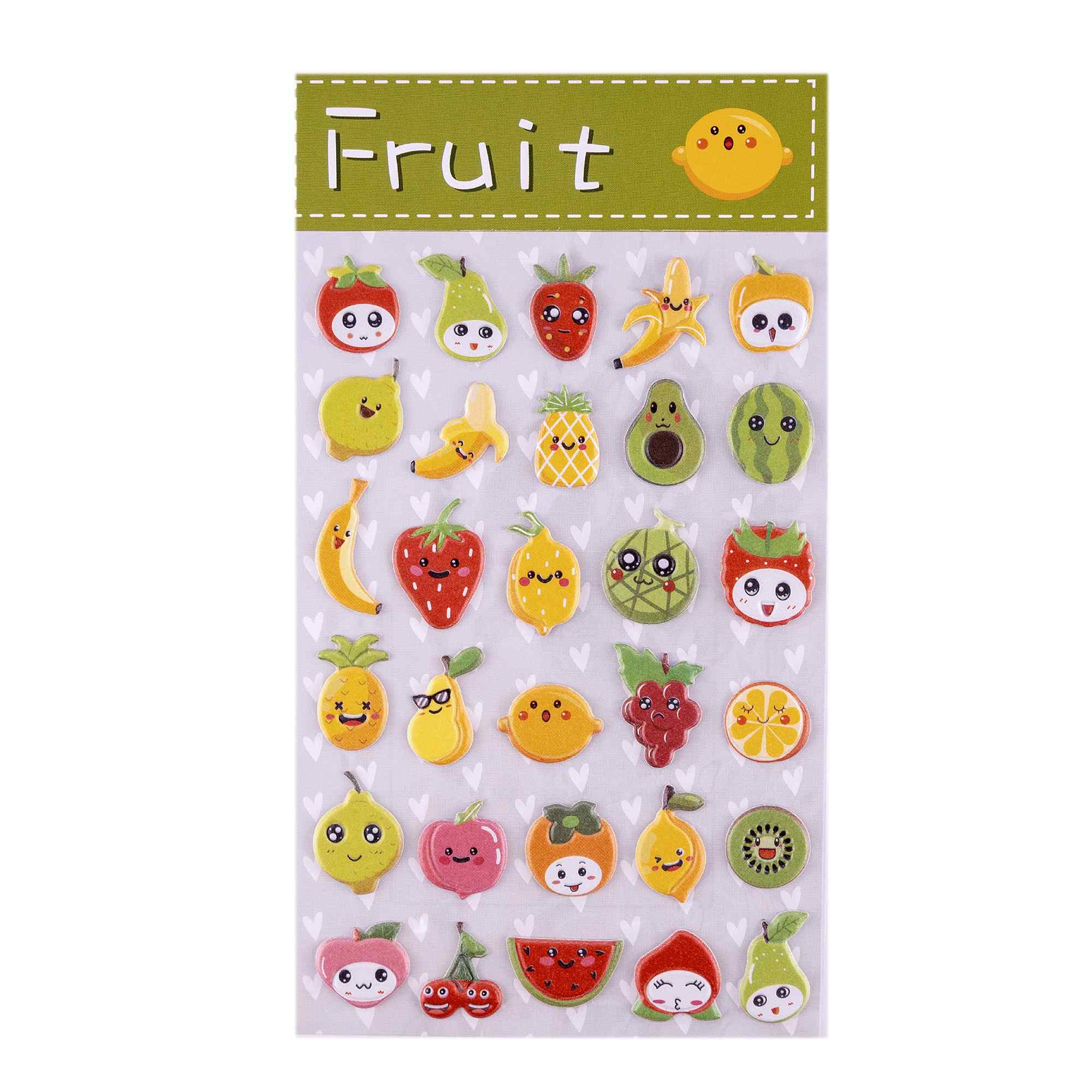 Pegatinas para Niños stickers pegatinas infantiles 3D de fruta tipo 1 - imagen 2