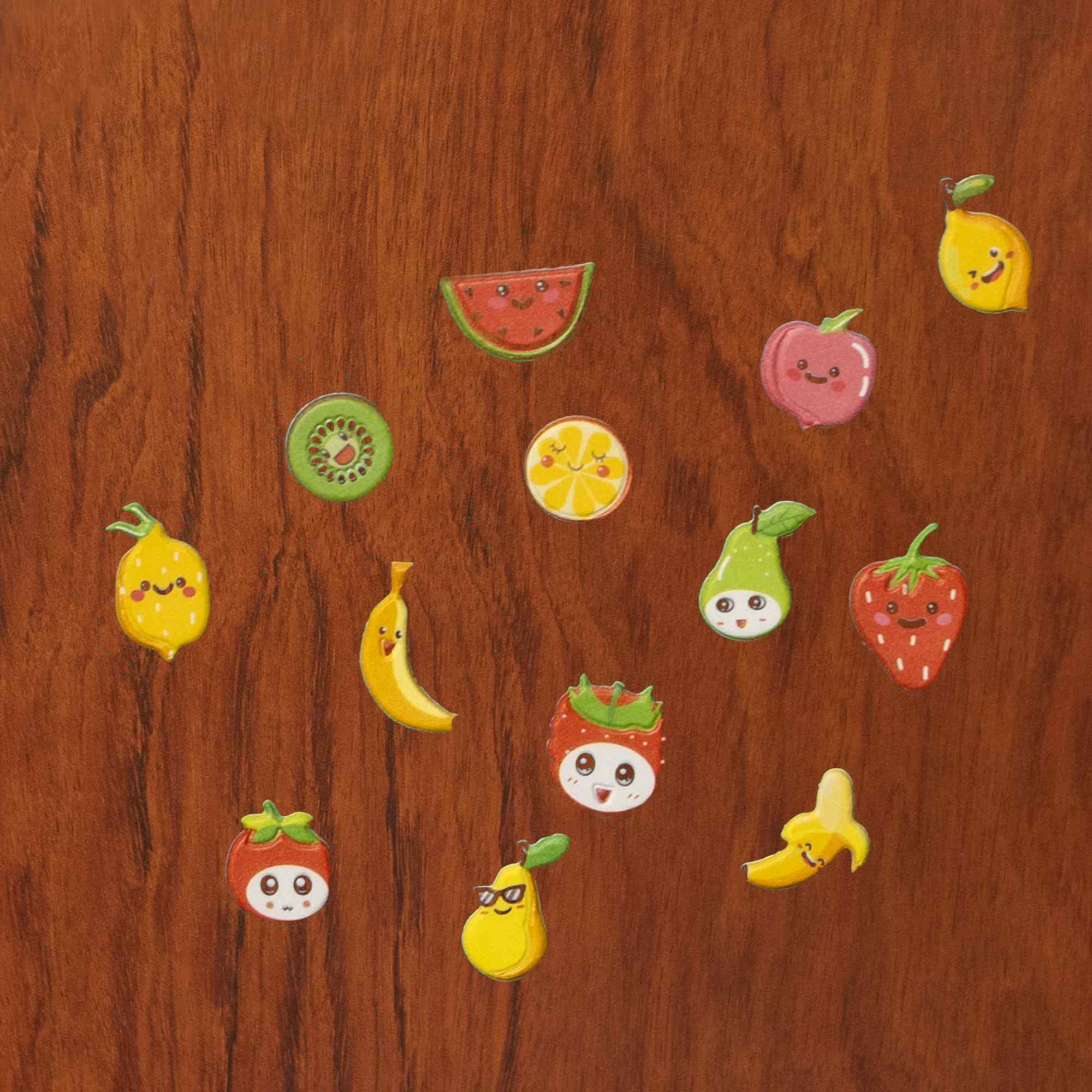 Pegatinas para Niños stickers pegatinas infantiles 3D de fruta tipo 1 - imagen 5