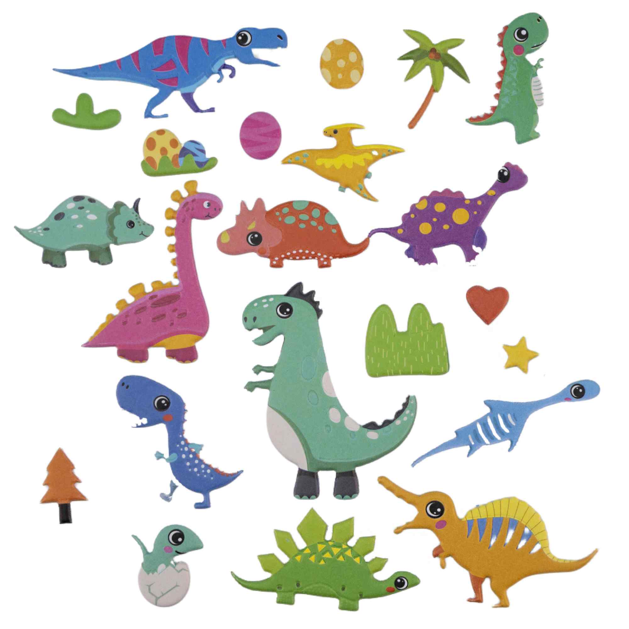 Pegatinas para Niños stickers pegatinas infantiles 3D de dinosaurios tipo 1 - imagen 1
