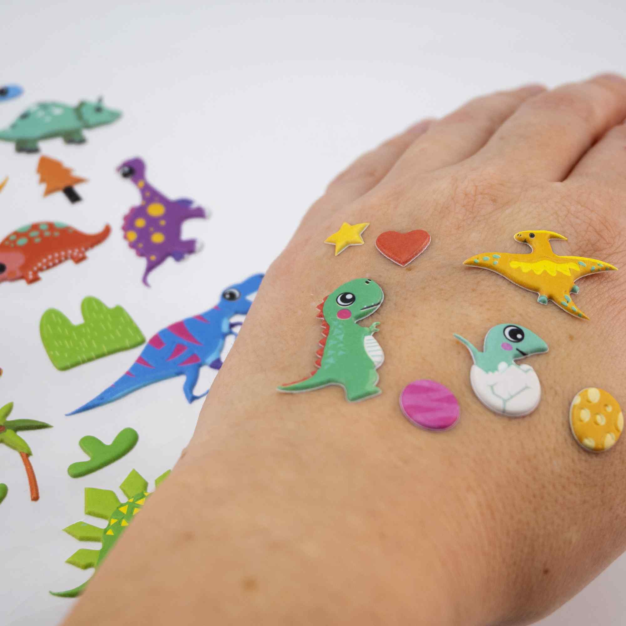 Pegatinas para Niños stickers pegatinas infantiles 3D de dinosaurios tipo 1 - imagen 5