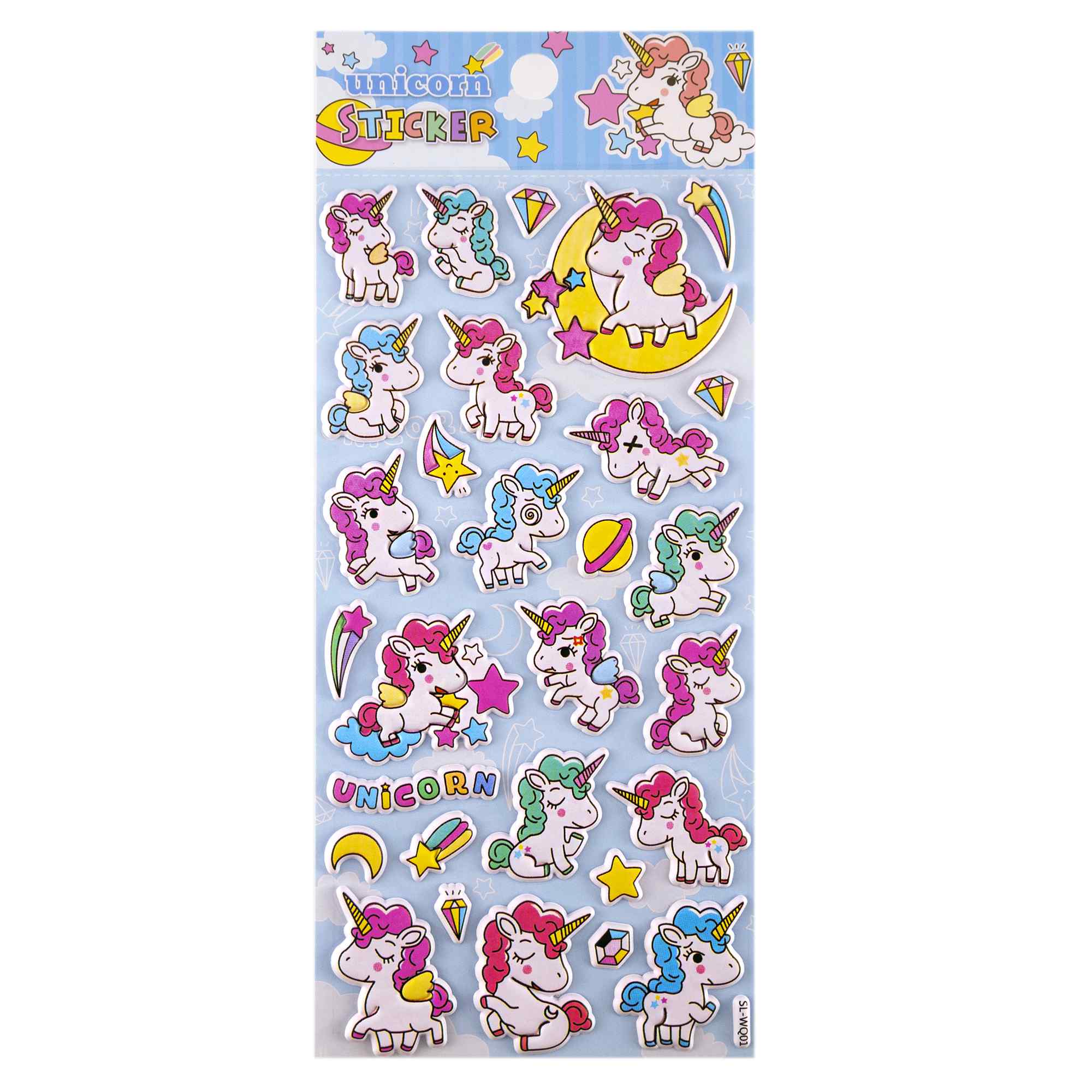 Pegatinas para Niños stickers pegatinas infantiles 3D de unicornios tipo 2 - imagen 2