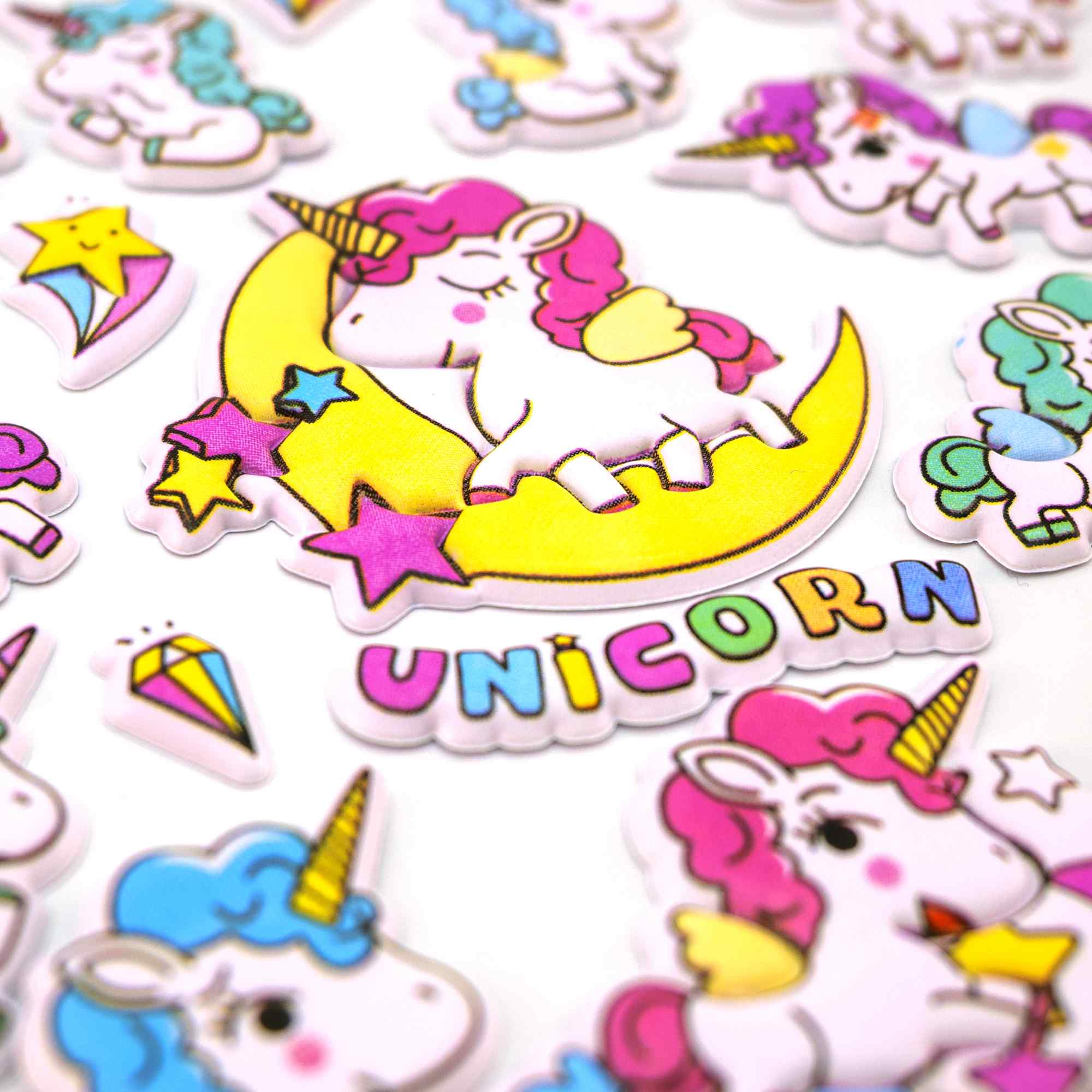 Pegatinas para Niños stickers pegatinas infantiles 3D de unicornios tipo 2 - imagen 4