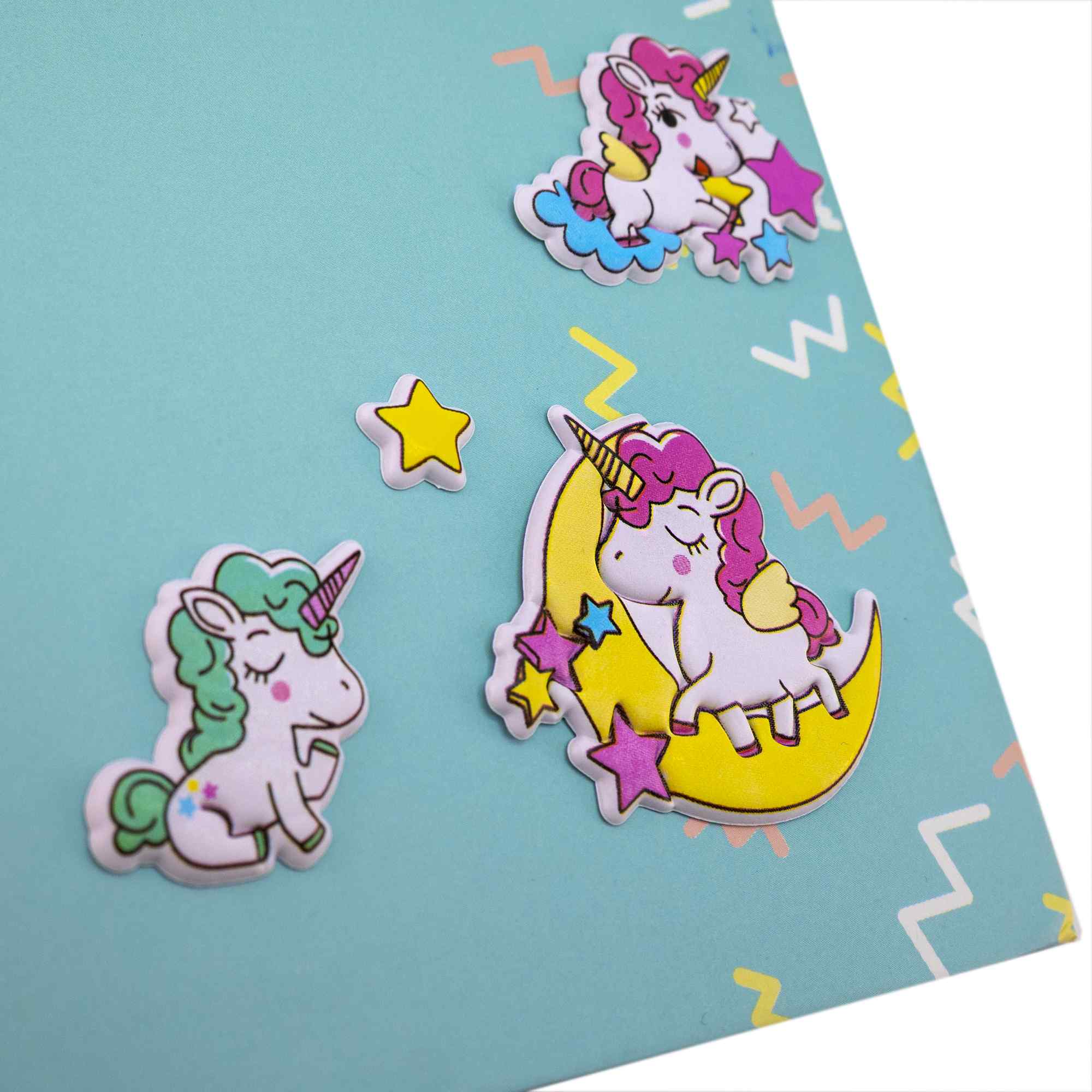 Pegatinas para Niños stickers pegatinas infantiles 3D de unicornios tipo 2 - imagen 6