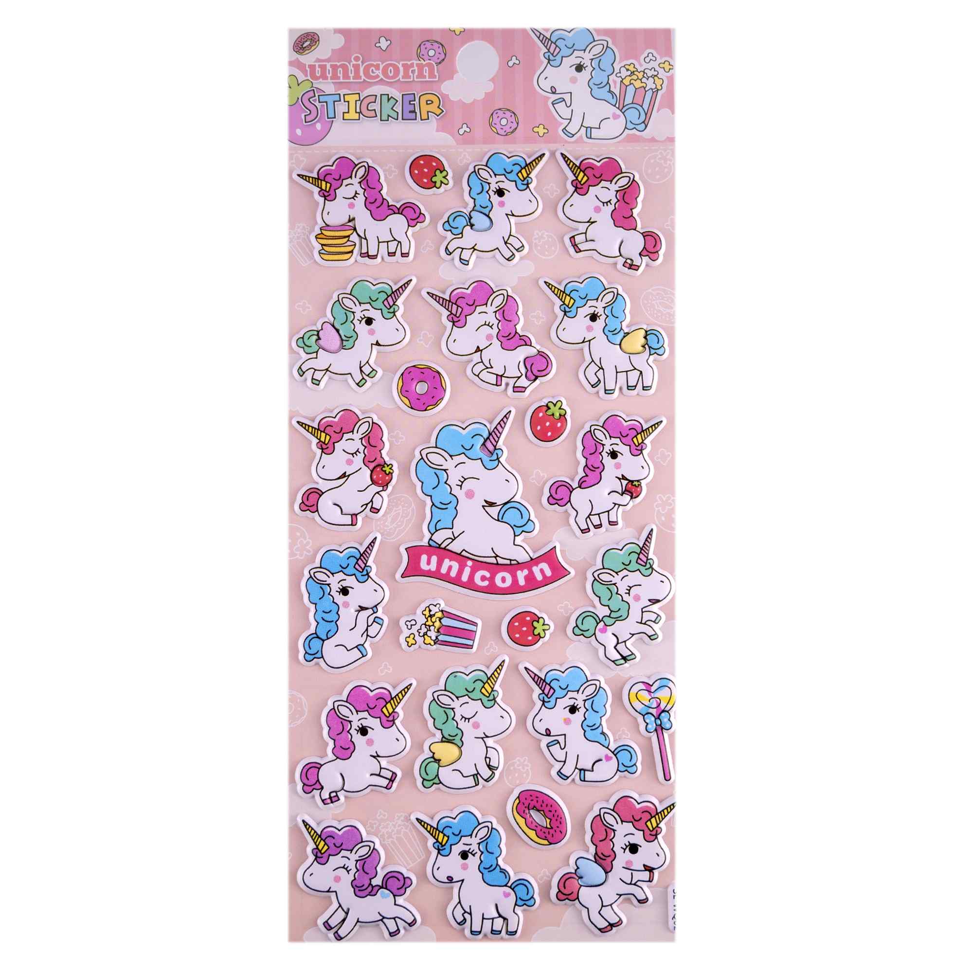 Pegatinas para Niños stickers pegatinas infantiles 3D de unicornios tipo 3 - imagen 2
