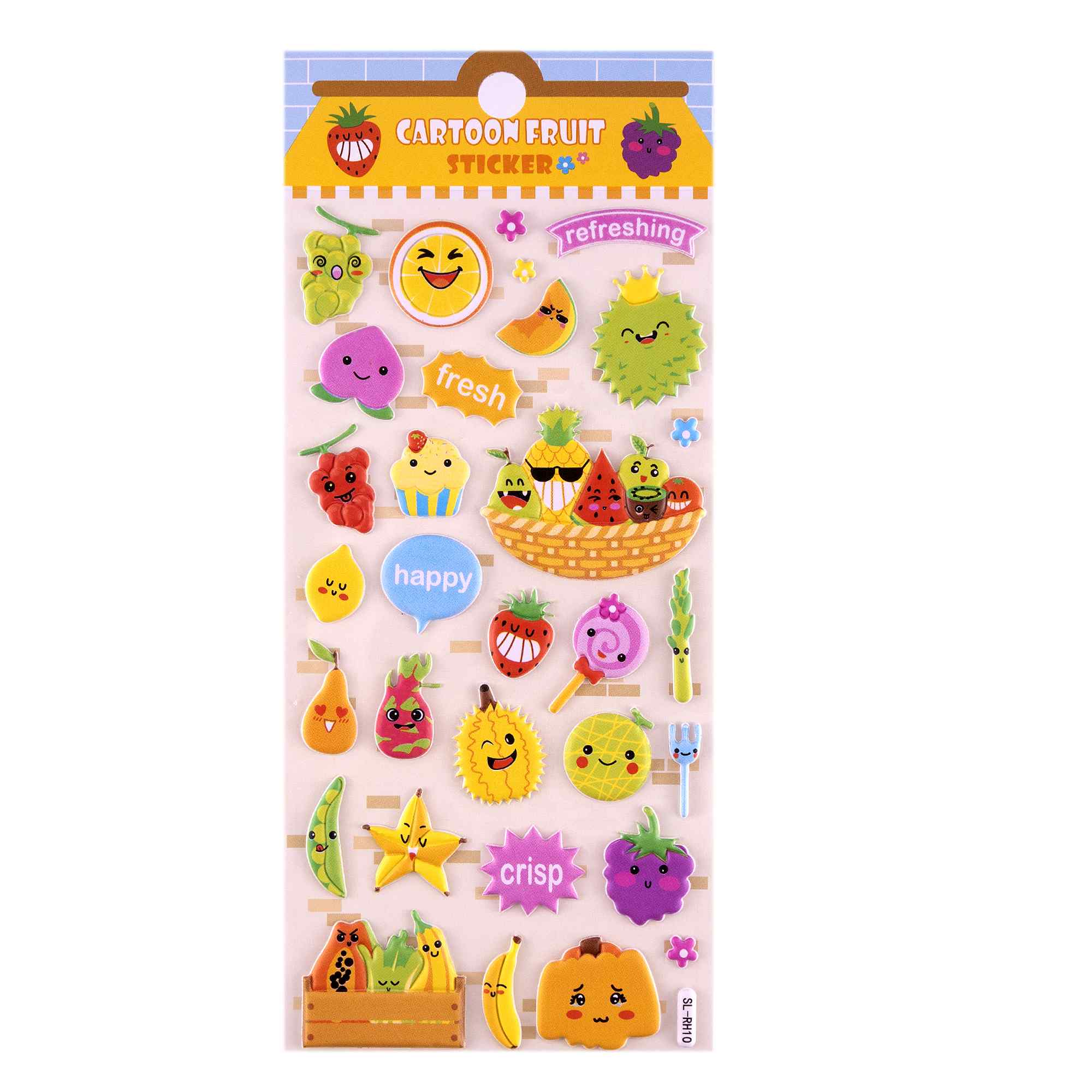 Pegatinas para Niños stickers pegatinas infantiles 3D de fruta tipo 3 - imagen 2