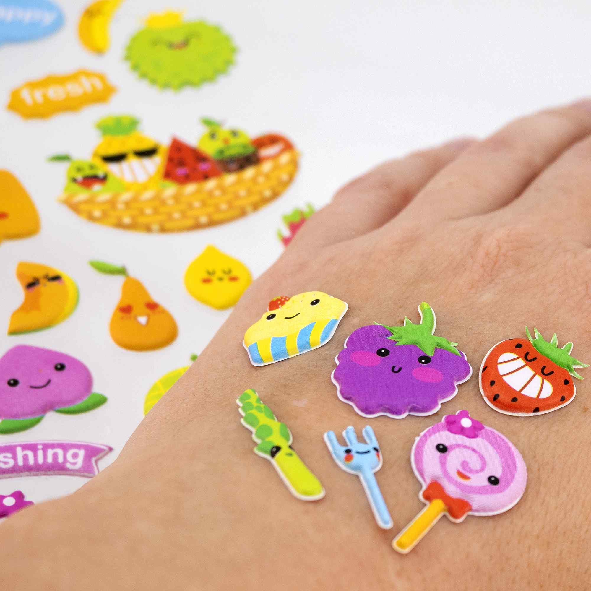 Pegatinas para Niños stickers pegatinas infantiles 3D de fruta tipo 3 - imagen 5