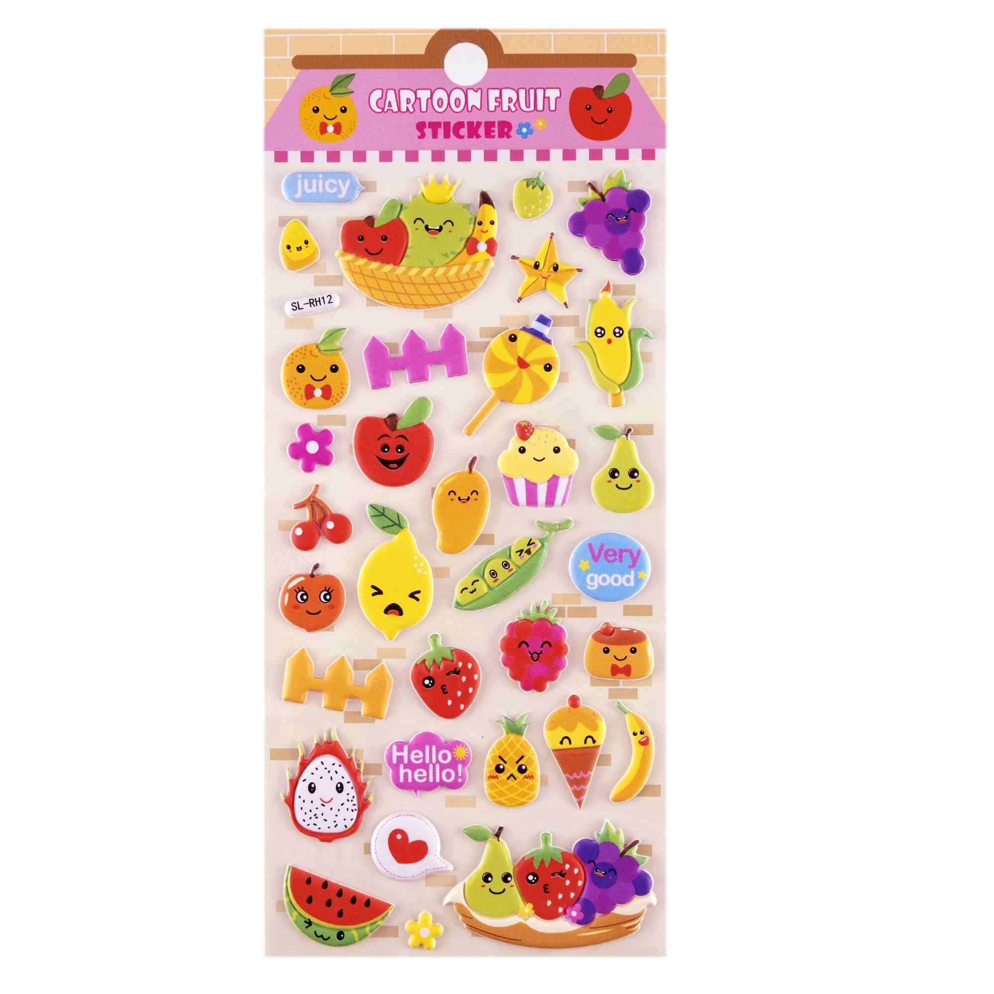 Pegatinas para Niños stickers pegatinas infantiles 3D de fruta tipo 5 - imagen 2