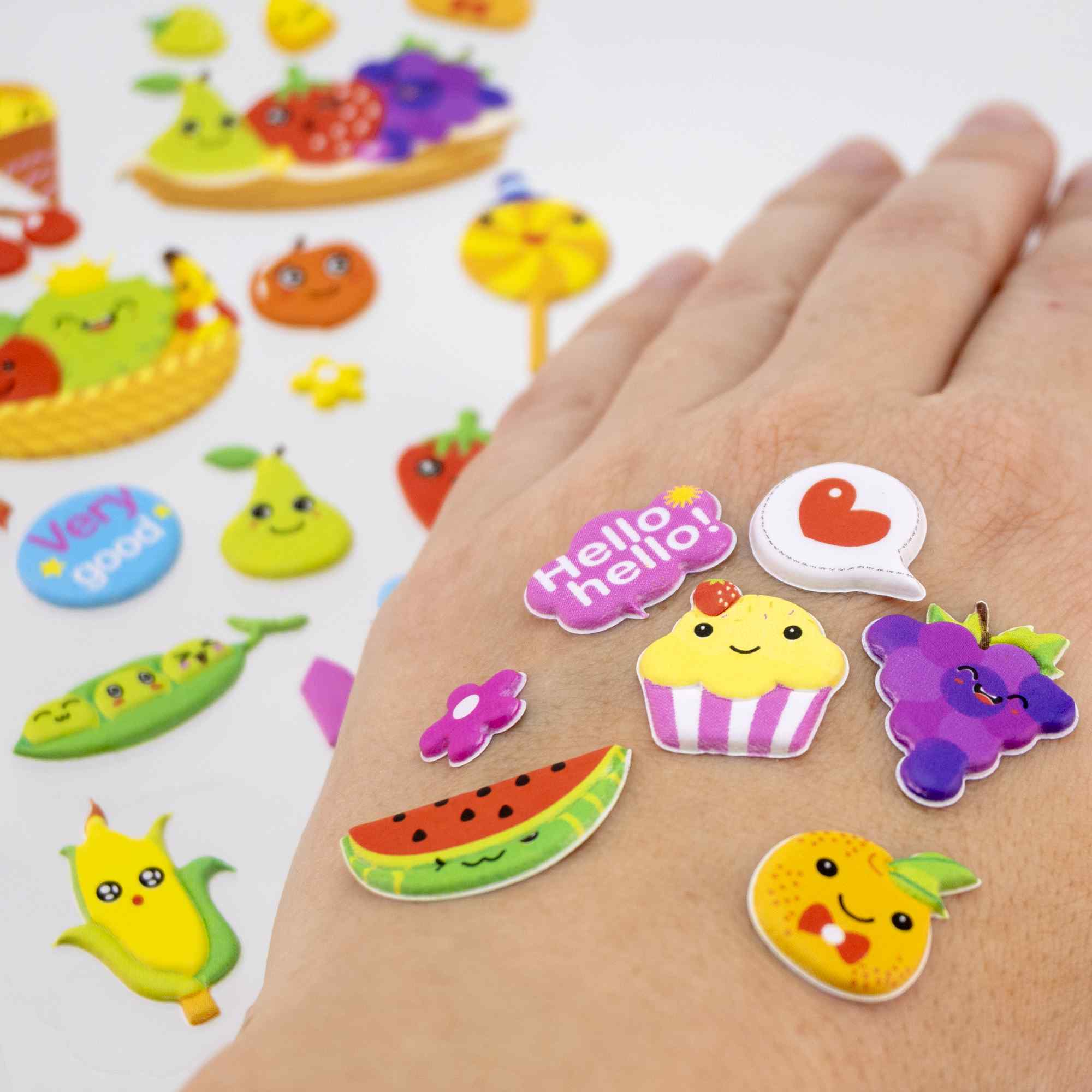 Pegatinas para Niños stickers pegatinas infantiles 3D de fruta tipo 5 - imagen 5