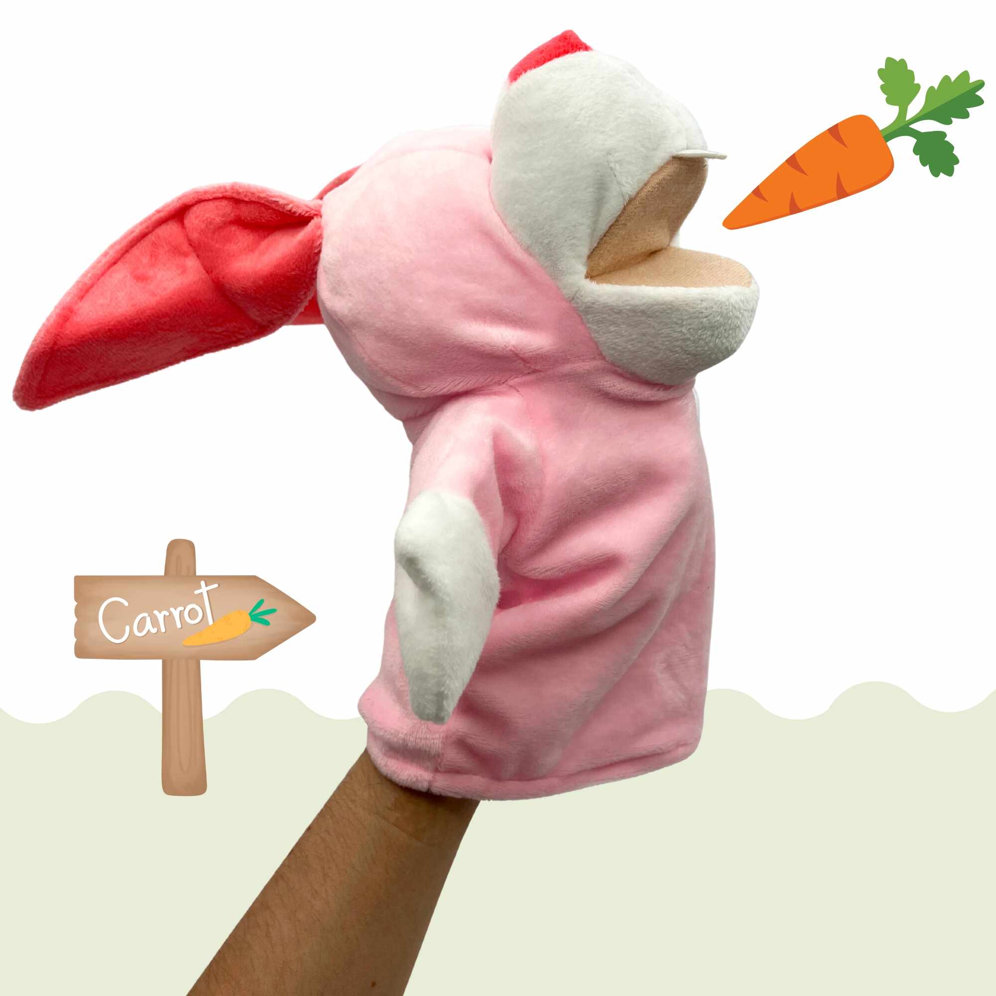 Marioneta mano peluche de Rabbit - imagen 2