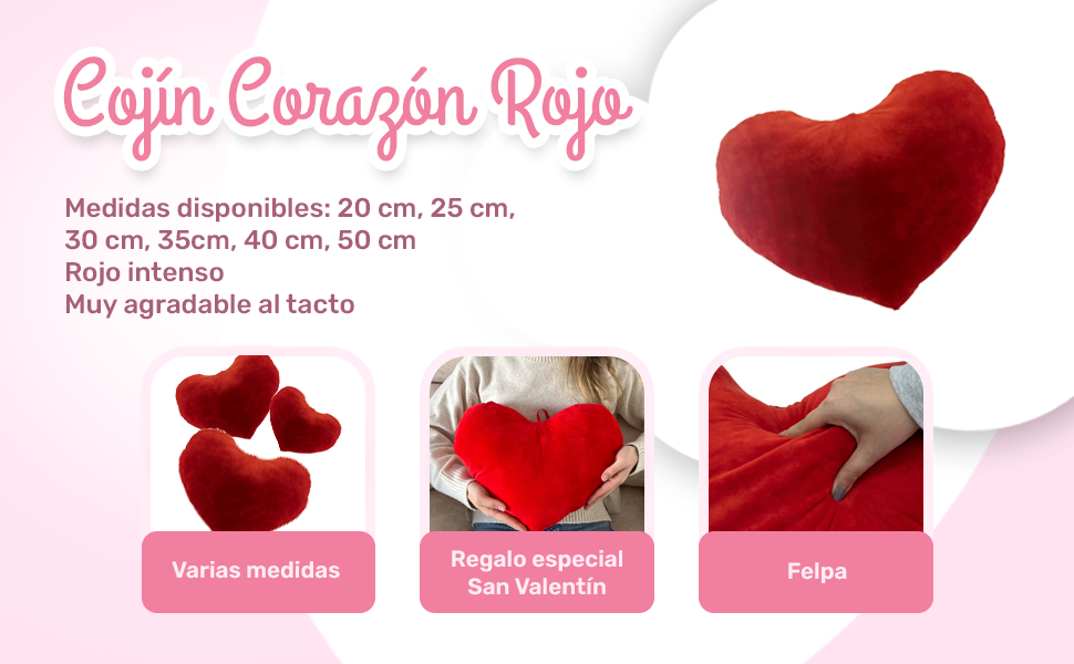 Banner - Peluche Cojin Corazón 25 cm