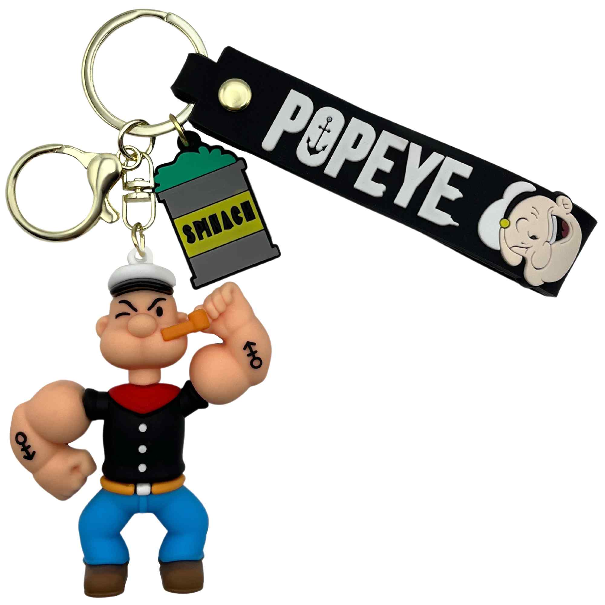 Llavero Popeye Silicona - imagen 1