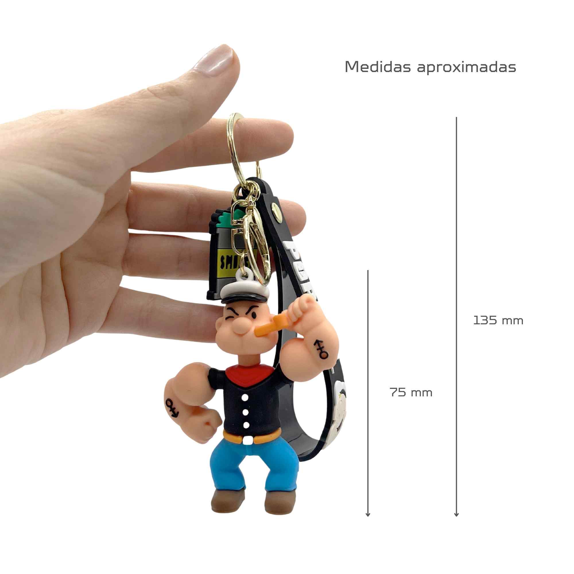 Llavero Popeye Silicona - imagen 6