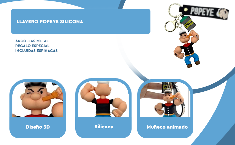 Banner - Llavero Popeye Silicona