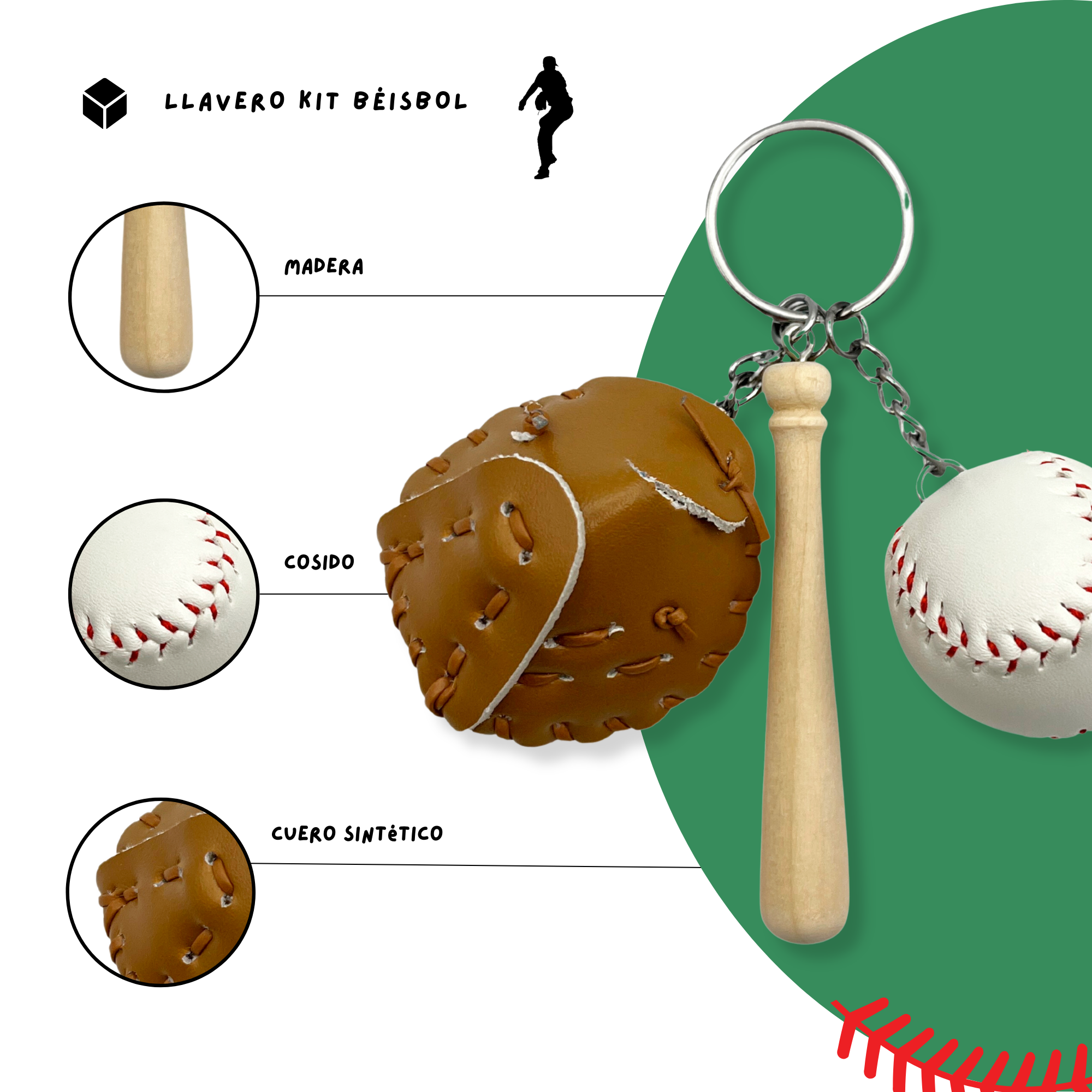 Llavero beisbol - imagen 3