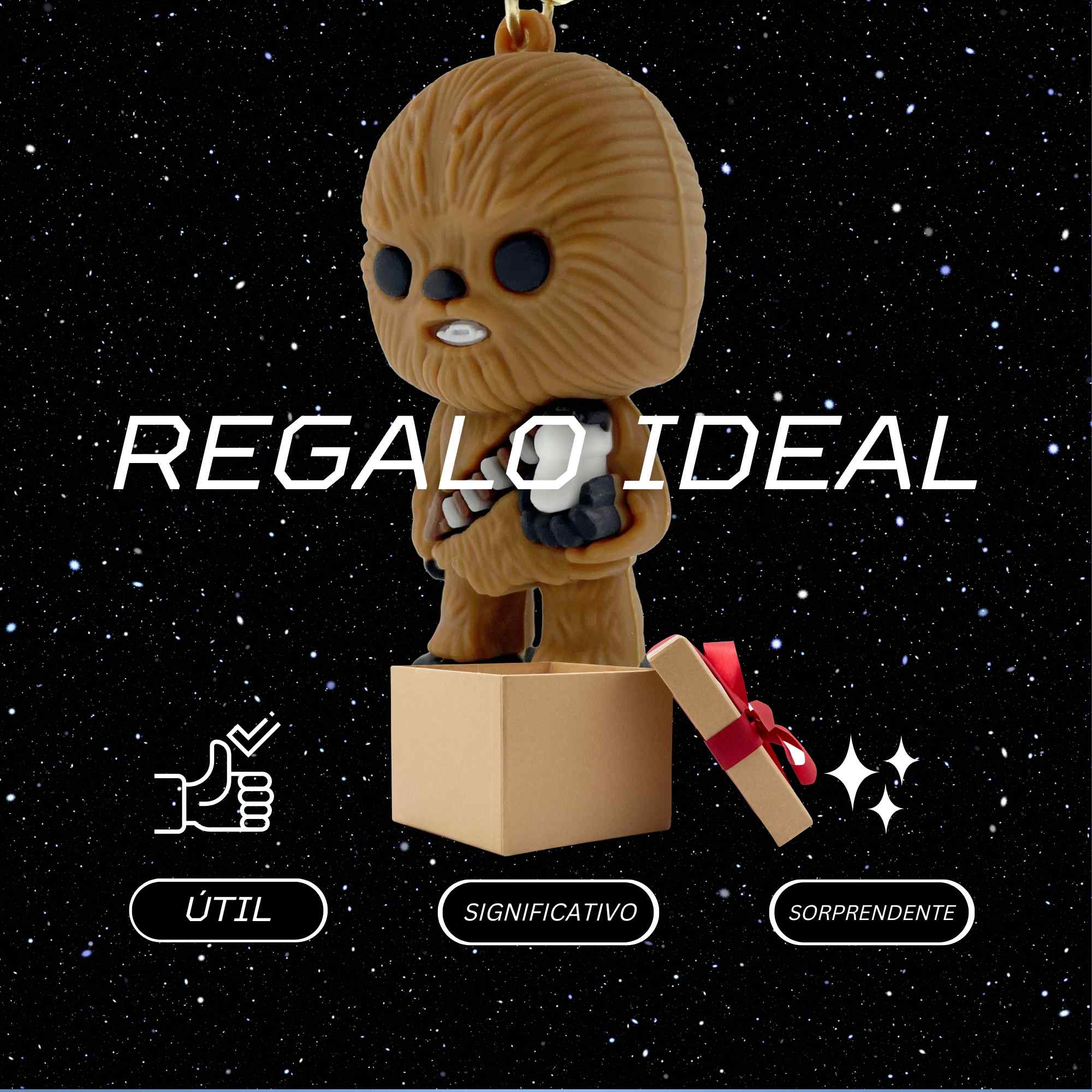 Llavero Chewbacca compatible con Star Wars Silicona - imagen 5