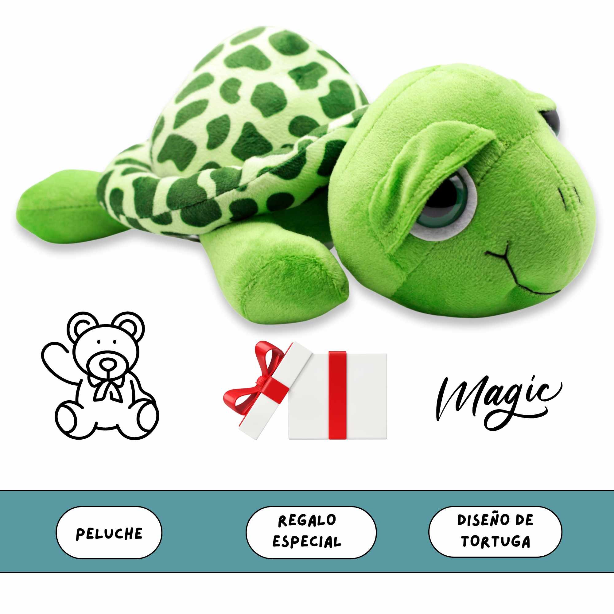 Peluche tortuga 40 cm - imagen 6