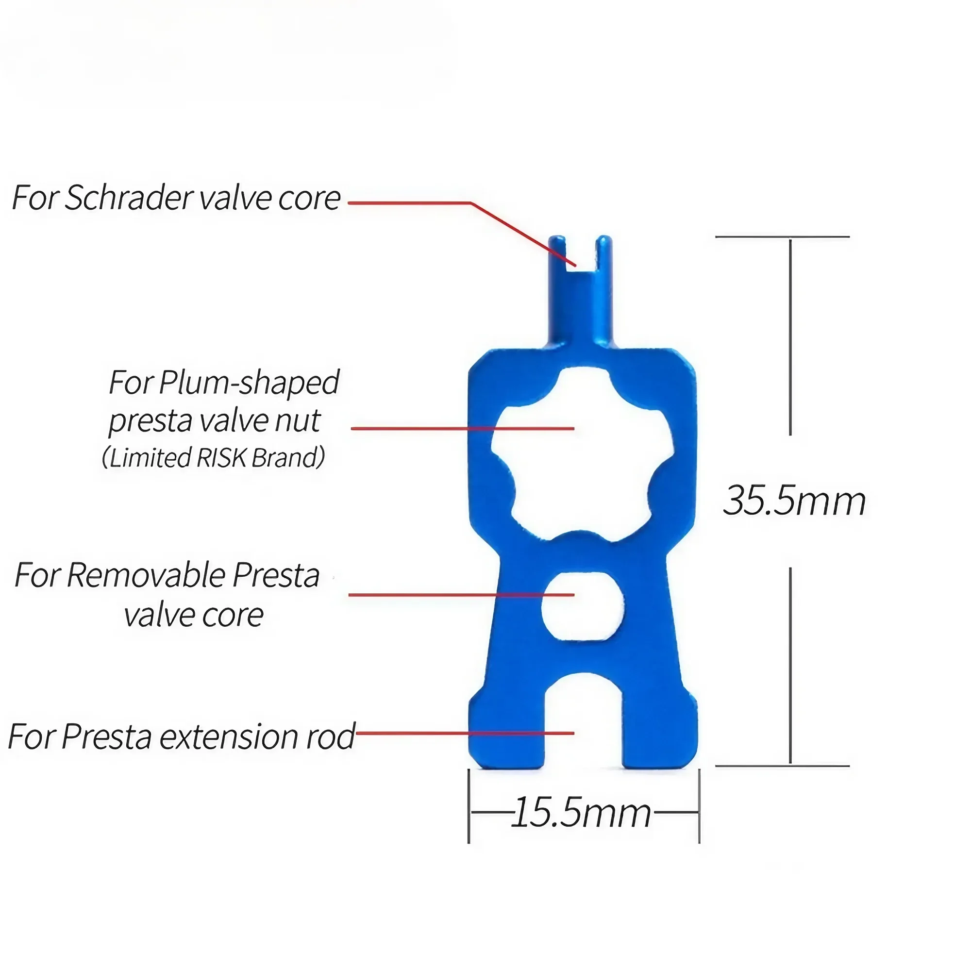 Herramienta de extraccion de nucleo de valvula de neumatico 4 en 1 - imagen 6